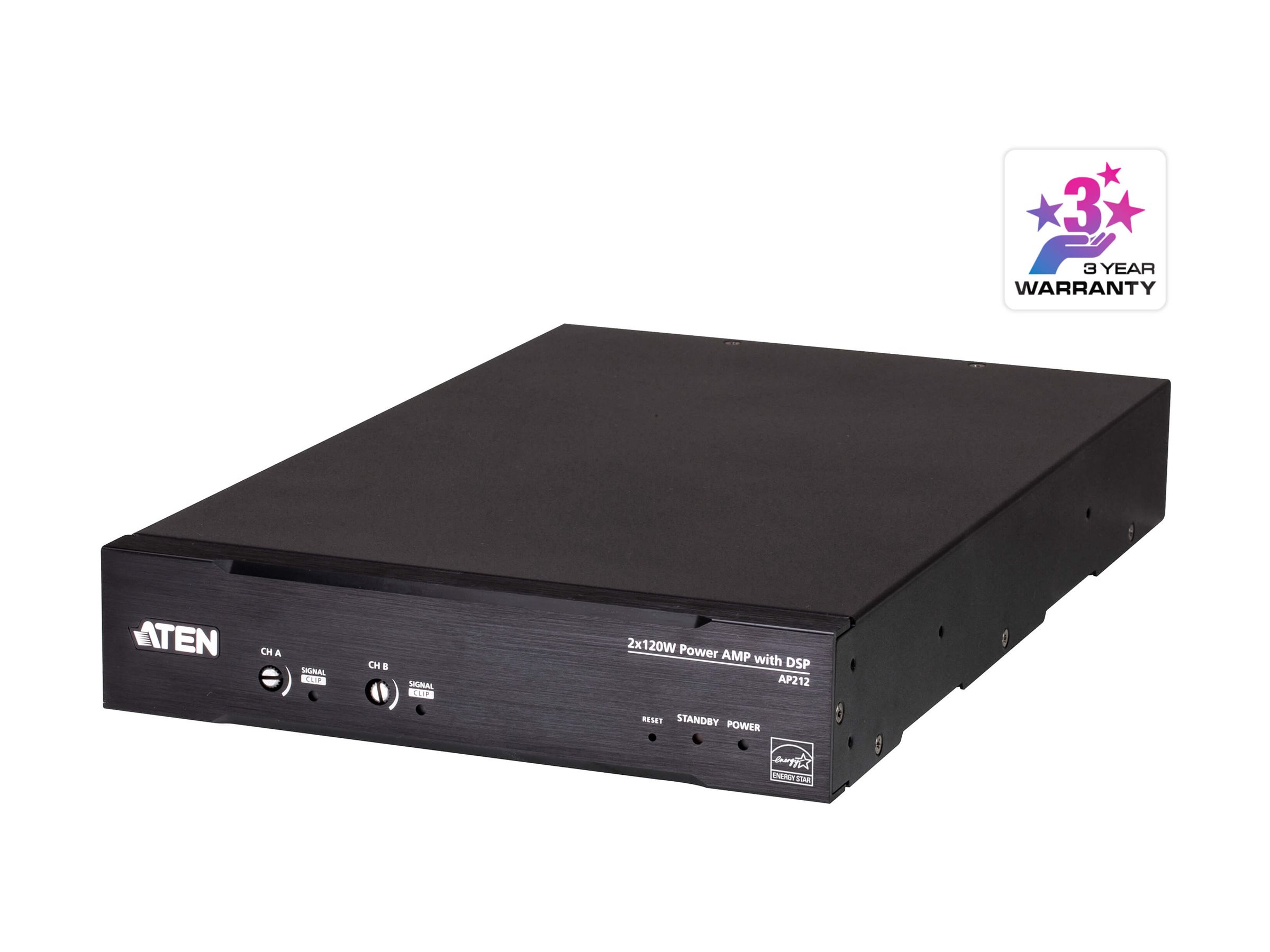 ATEN AP212 2 x 120W Leistungsverstärker mit DSP