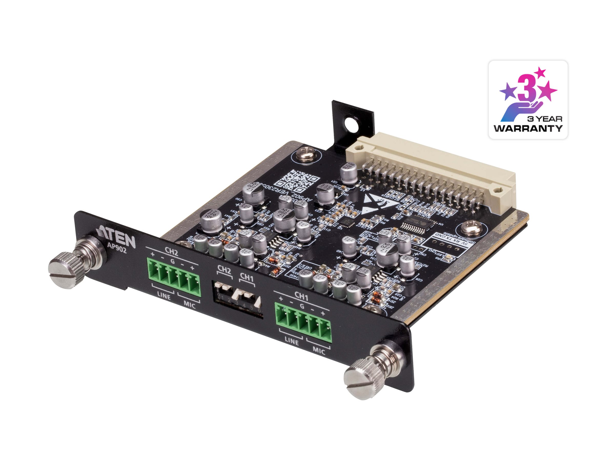 ATEN AP902 2-CH Mic/Line Pre-AMP Expansion Card