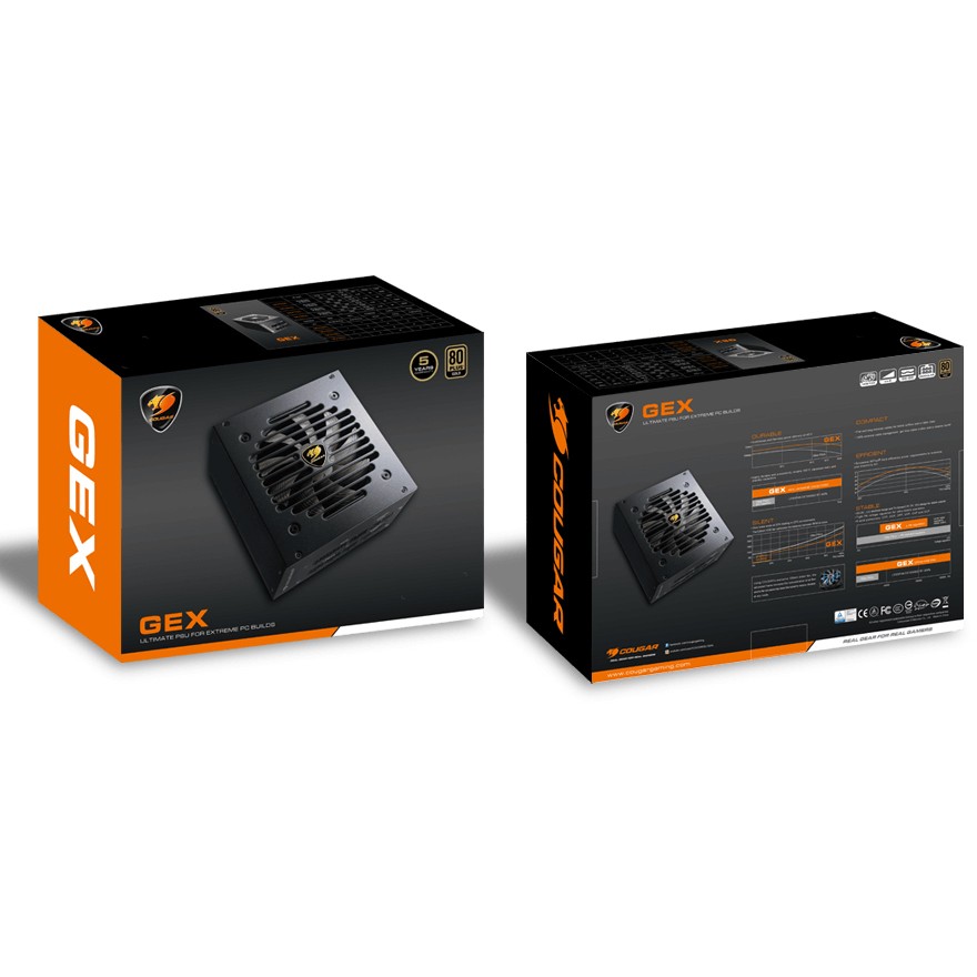 COUGAR Netzteil GEX 750W ATX3.0 / 80 Plus Gold / Modular