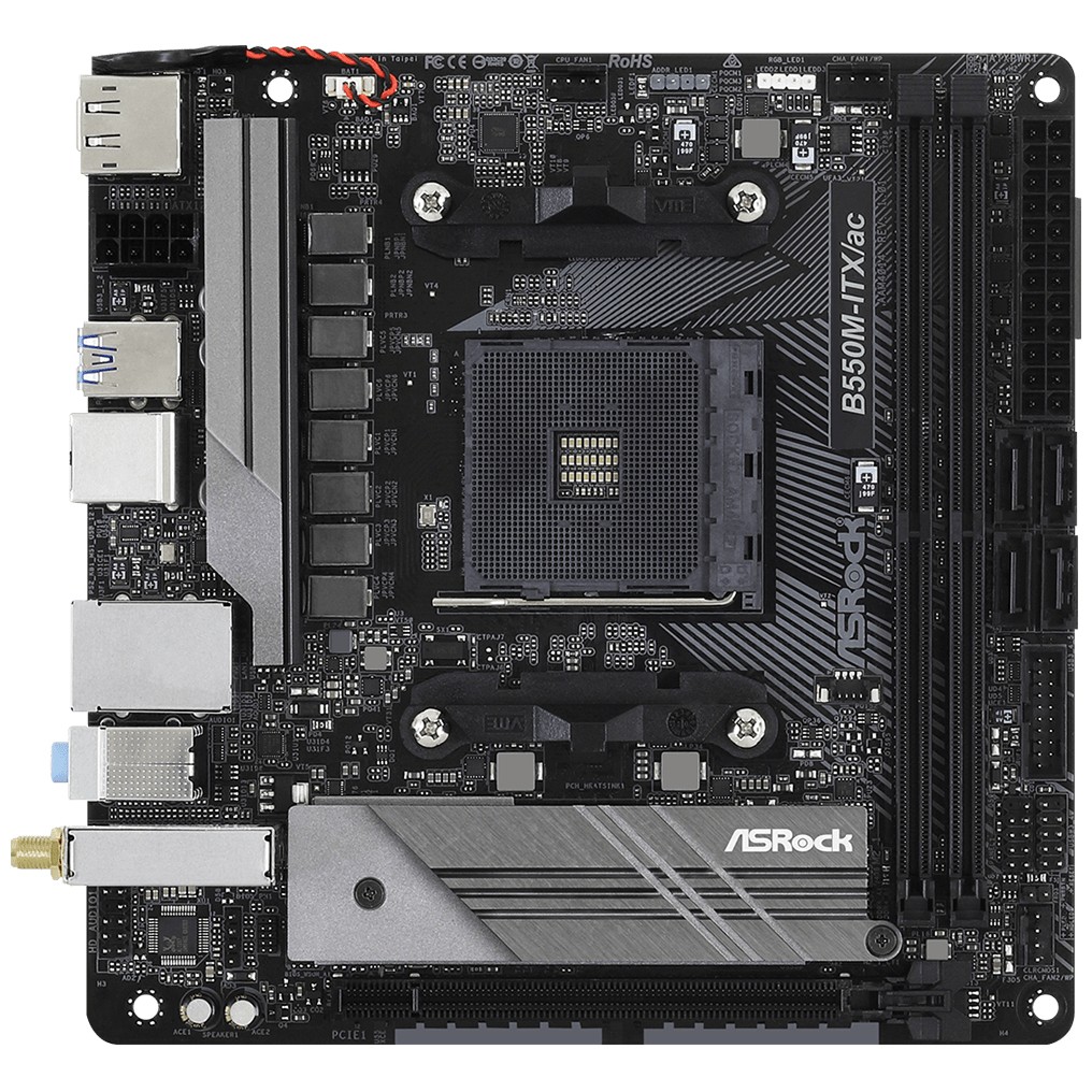 ASRock B550M-ITX/ac              AM4 mITX HDMI/DP       DDR4 retail