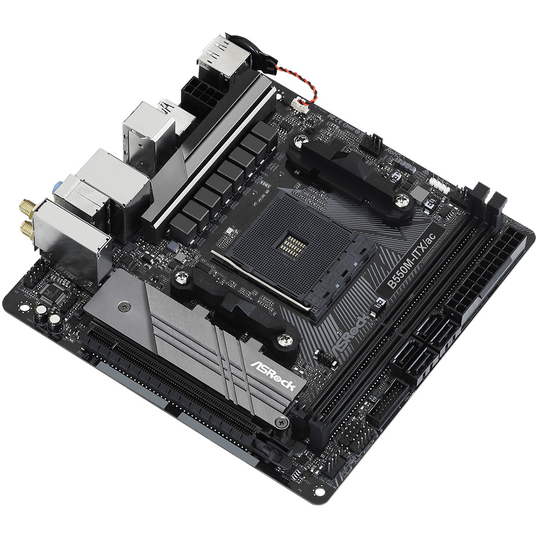 ASRock B550M-ITX/ac              AM4 mITX HDMI/DP       DDR4 retail