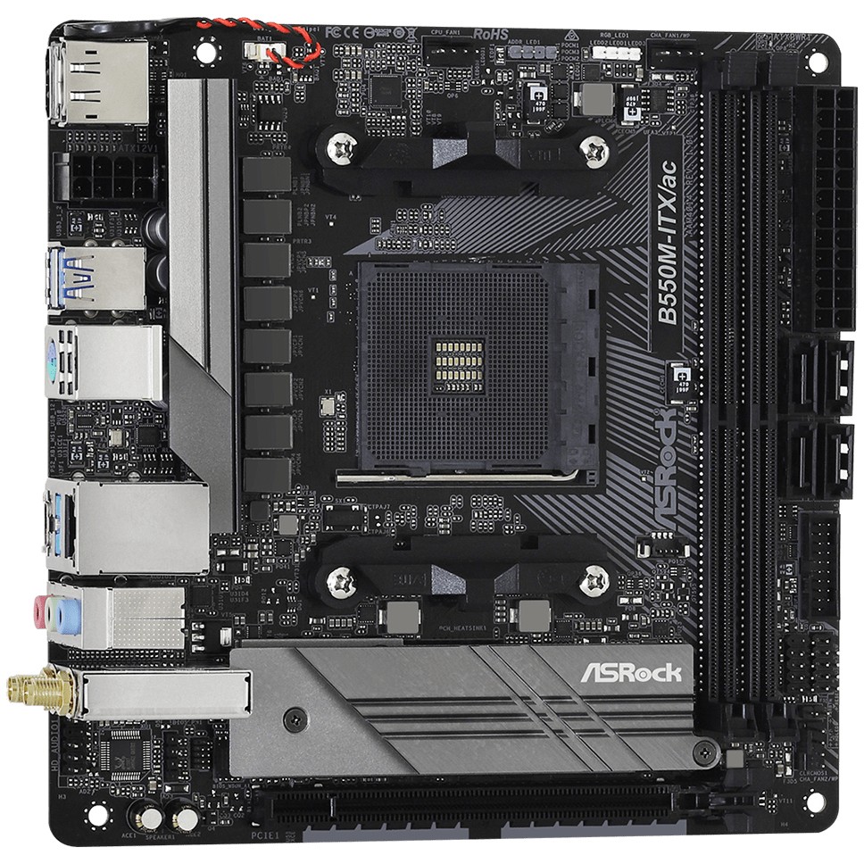 ASRock B550M-ITX/ac              AM4 mITX HDMI/DP       DDR4 retail