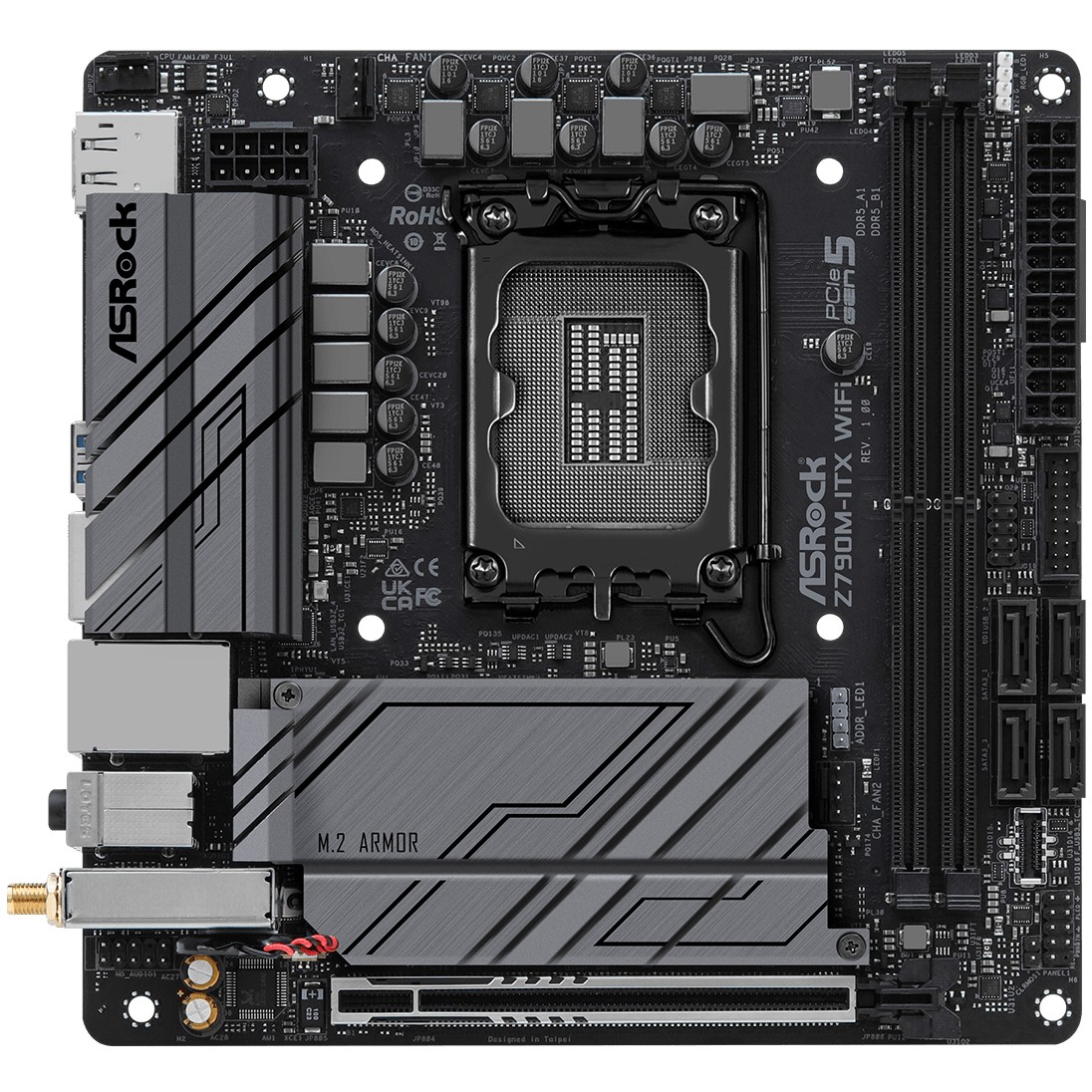 ASRock Z790M-ITX/WiFi           1700 mATX HDMI          DDR5 retail