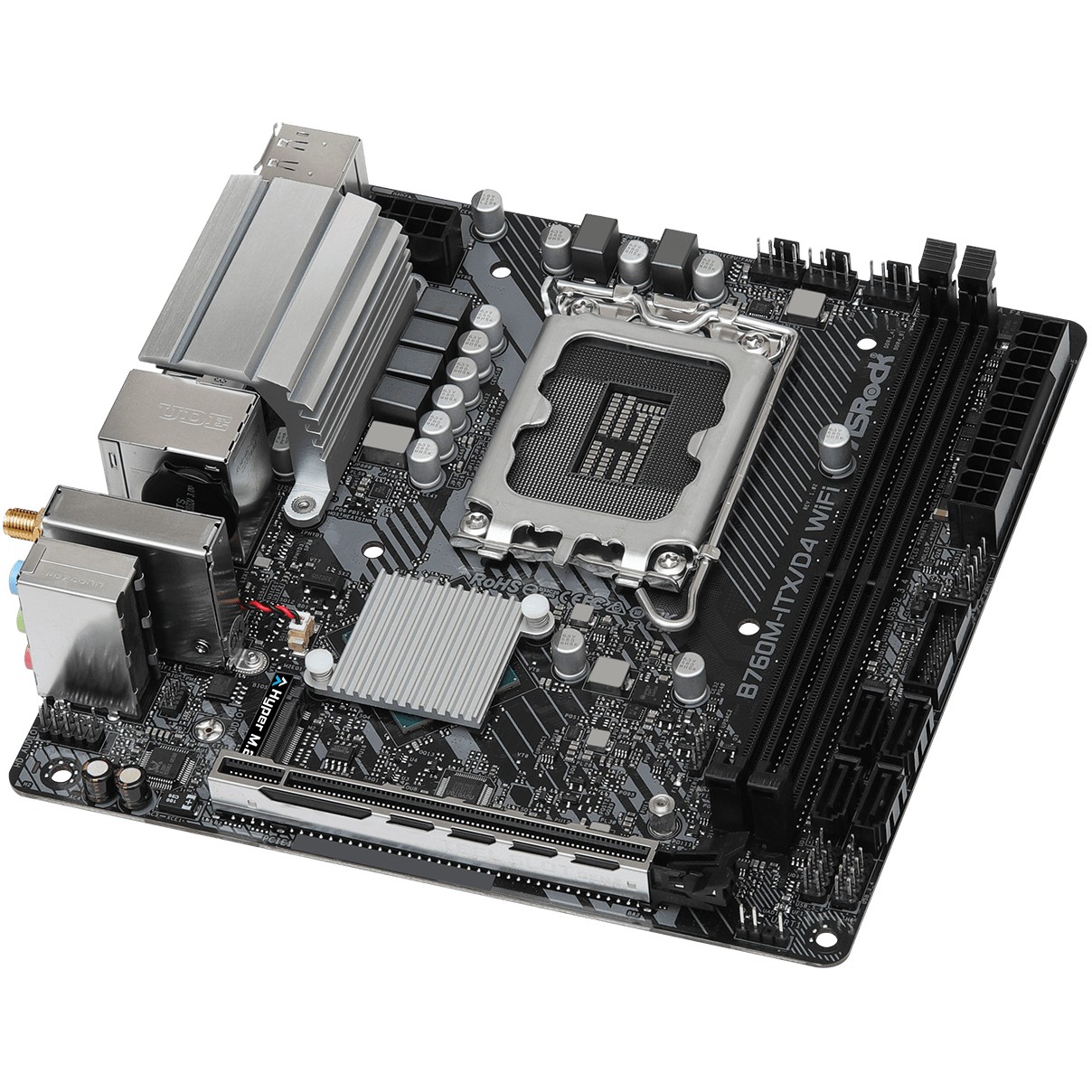 ASRock B760M-ITX/D4 WiFi        1700 mITX HDMI/DP       DDR4 retail