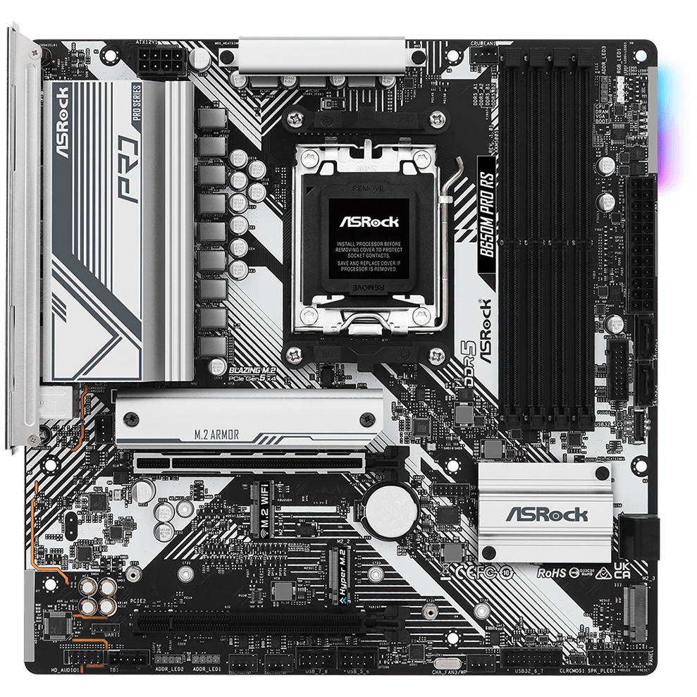 ASRock B650M Pro RS              AM5 mATX HDMI/DP       DDR5 retail