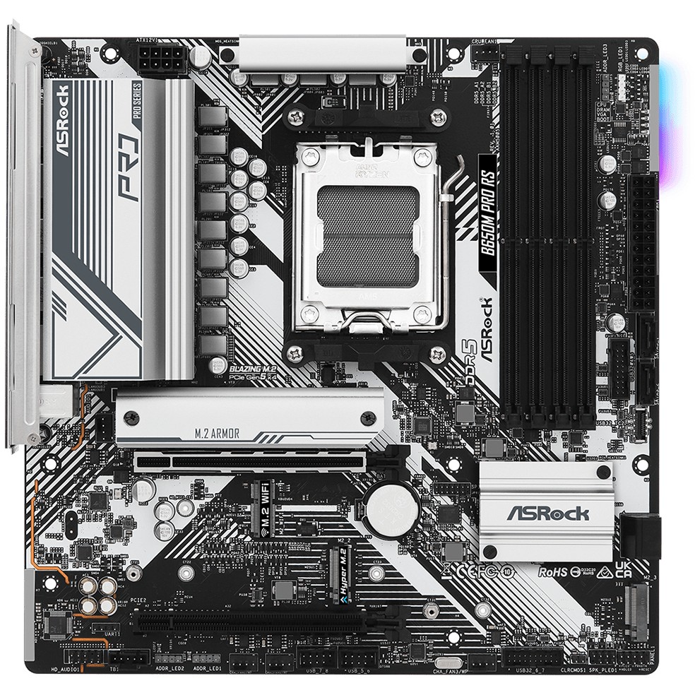 ASRock B650M Pro RS              AM5 mATX HDMI/DP       DDR5 retail