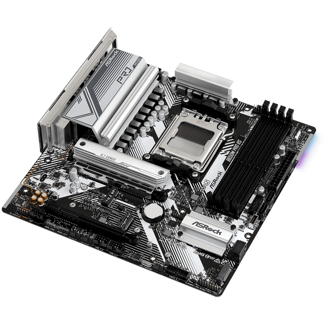 ASRock B650M Pro RS              AM5 mATX HDMI/DP       DDR5 retail