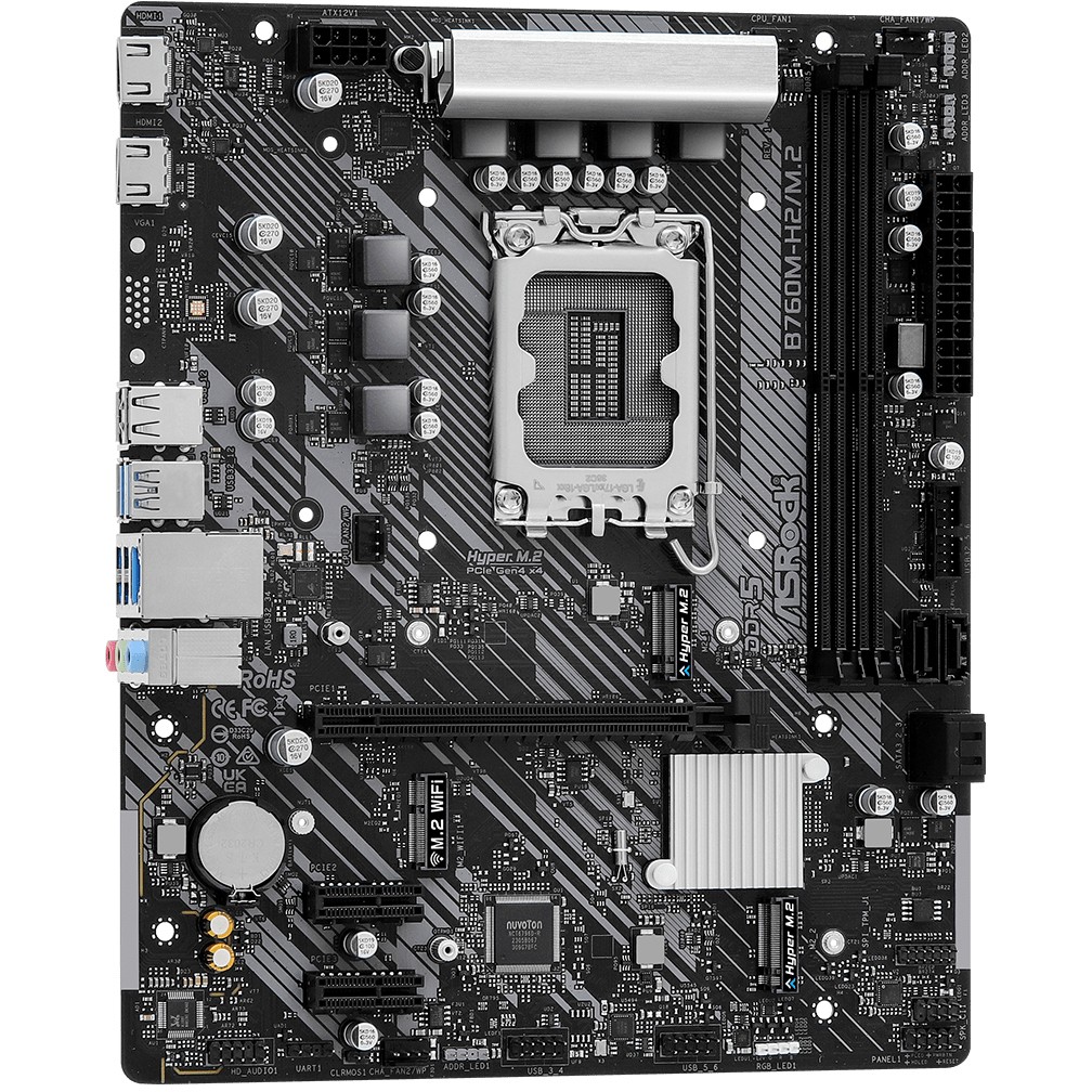 ASRock B760M-H2/M.2             1700 mATX 2xHDMI        DDR5 retail