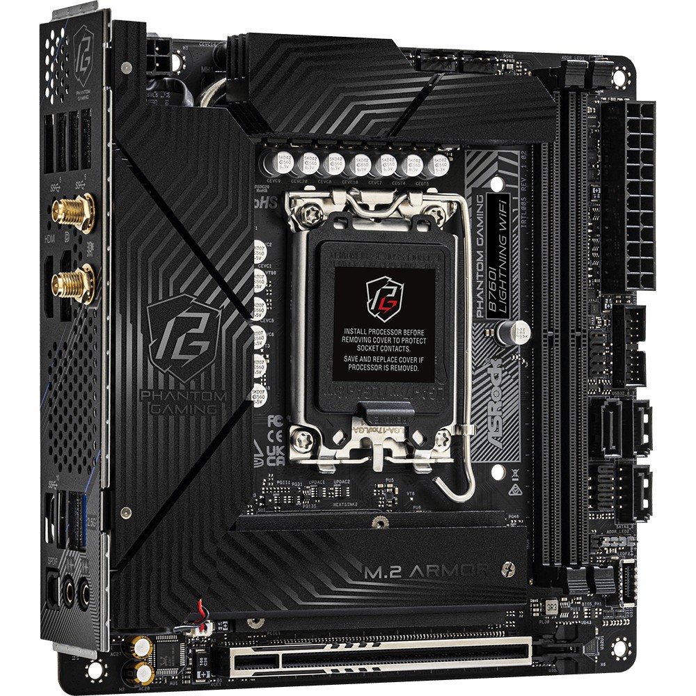 ASRock B760I Lightning WiFi     1700 mATX HDMI/DP       DDR5 retail