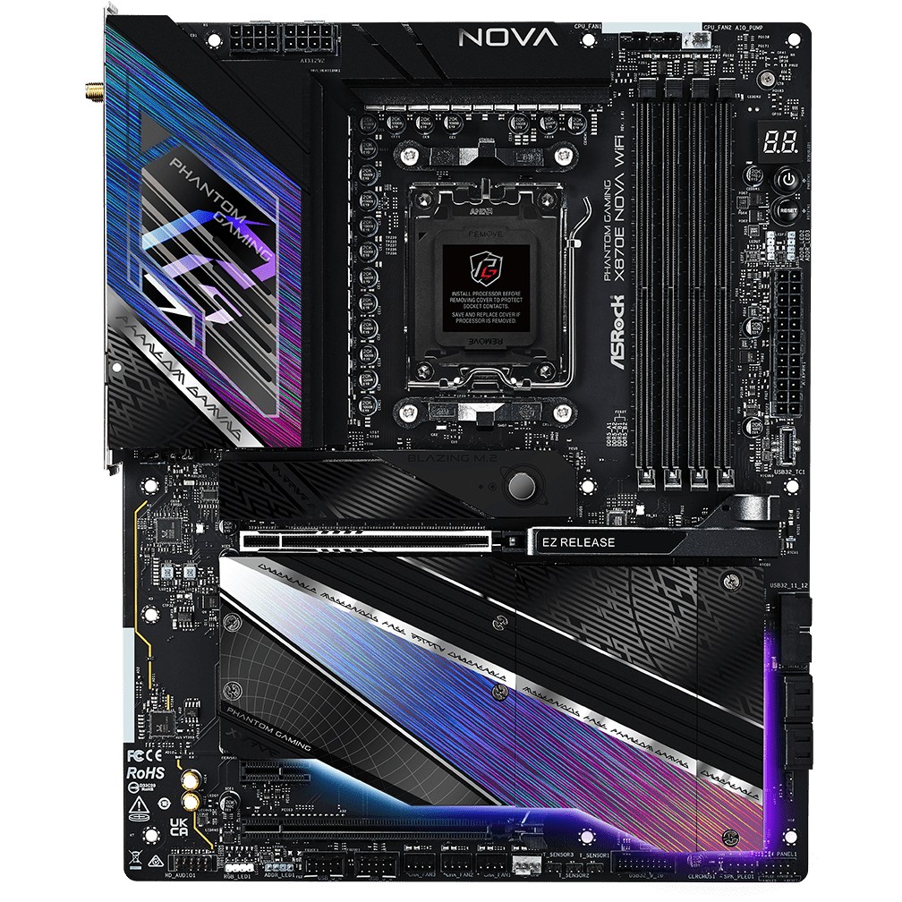 ASRock X870E Nova WiFi           AM5 ATX  HDMI/USB-C    DDR5 retail