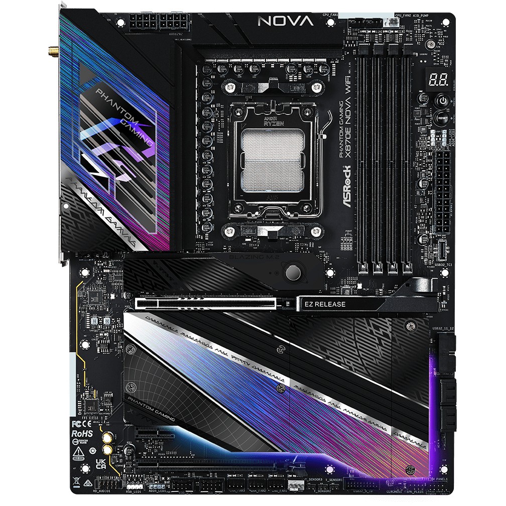 ASRock X870E Nova WiFi           AM5 ATX  HDMI/USB-C    DDR5 retail