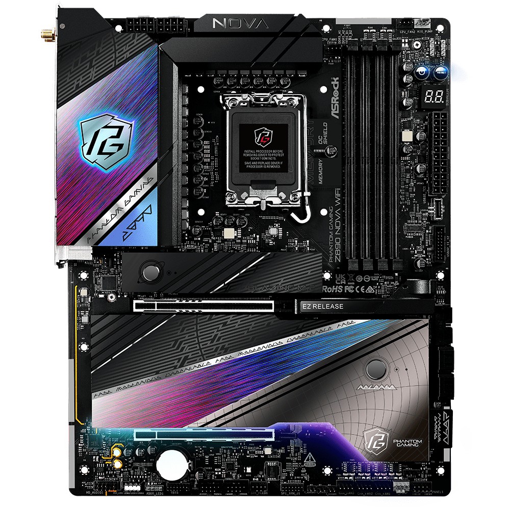 ASRock Z890 Nova WiFi           1851 ATX  HDMI/USB-C    DDR5 retail