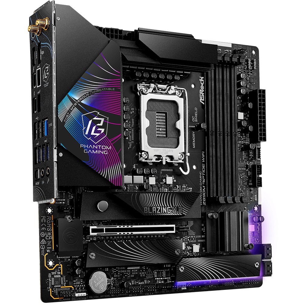 ASRock Z890M Riptide WiFi    1851 mATX HDMI/DP/USB-C DD