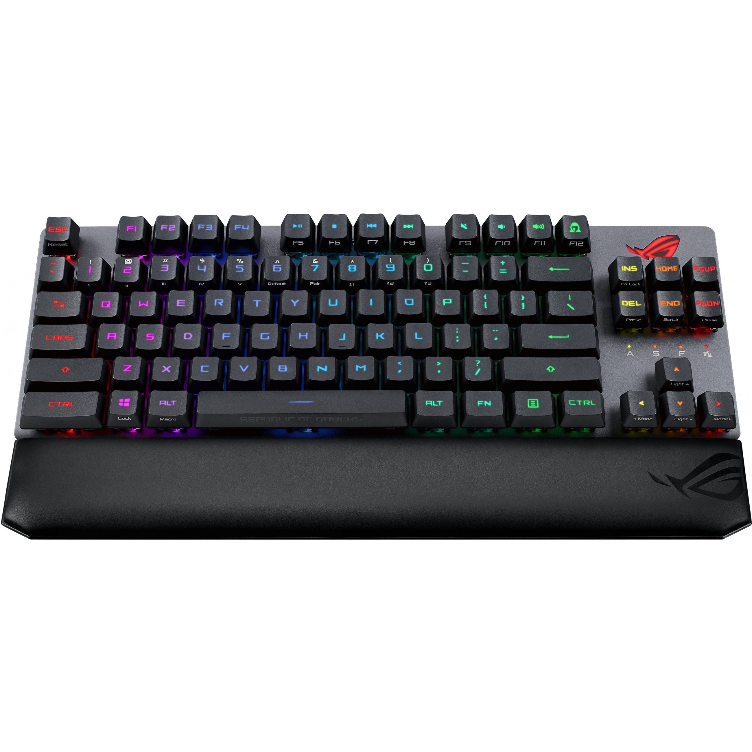ASUS ROG Strix Scope RX TKL Wireless Deluxe Tastatur Gaming USB + RF Wireless + Bluetooth AZERTY Französisch Schwarz