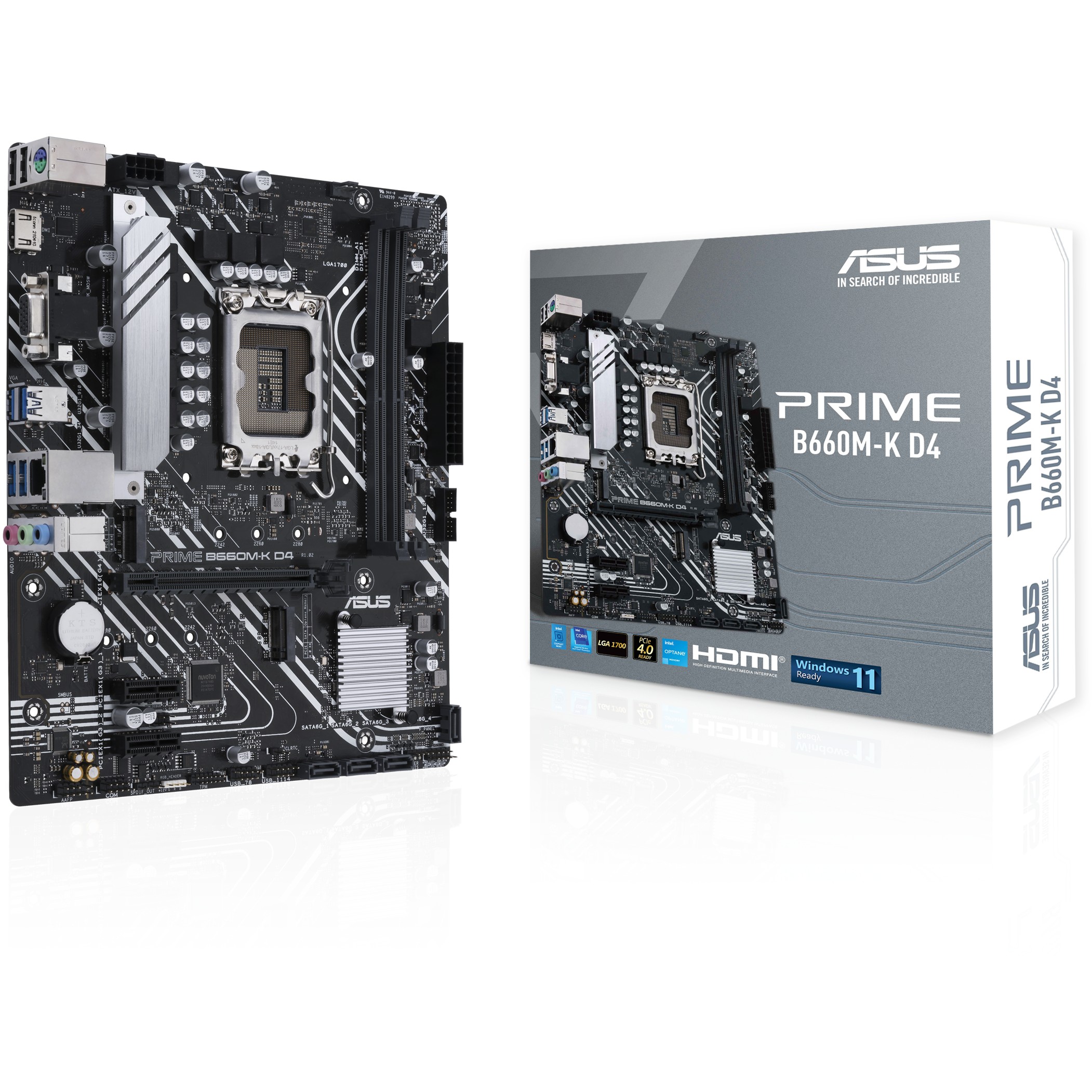 ASUS PRIME B660M-K D4 Intel B660 LGA 1700 micro ATX
