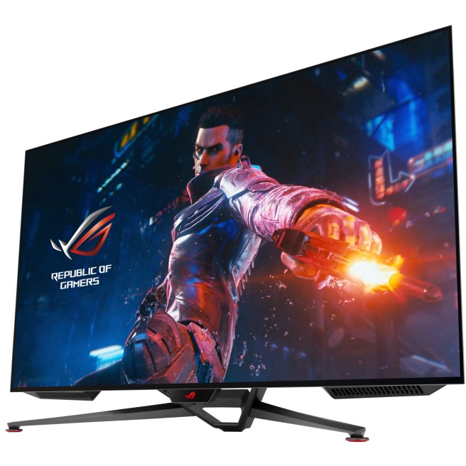 ASUS ROG Swift PG48UQ Computerbildschirm 120,7 cm (47.5) 3840 x 2160 Pixel 4K Ultra HD OLED Schwarz