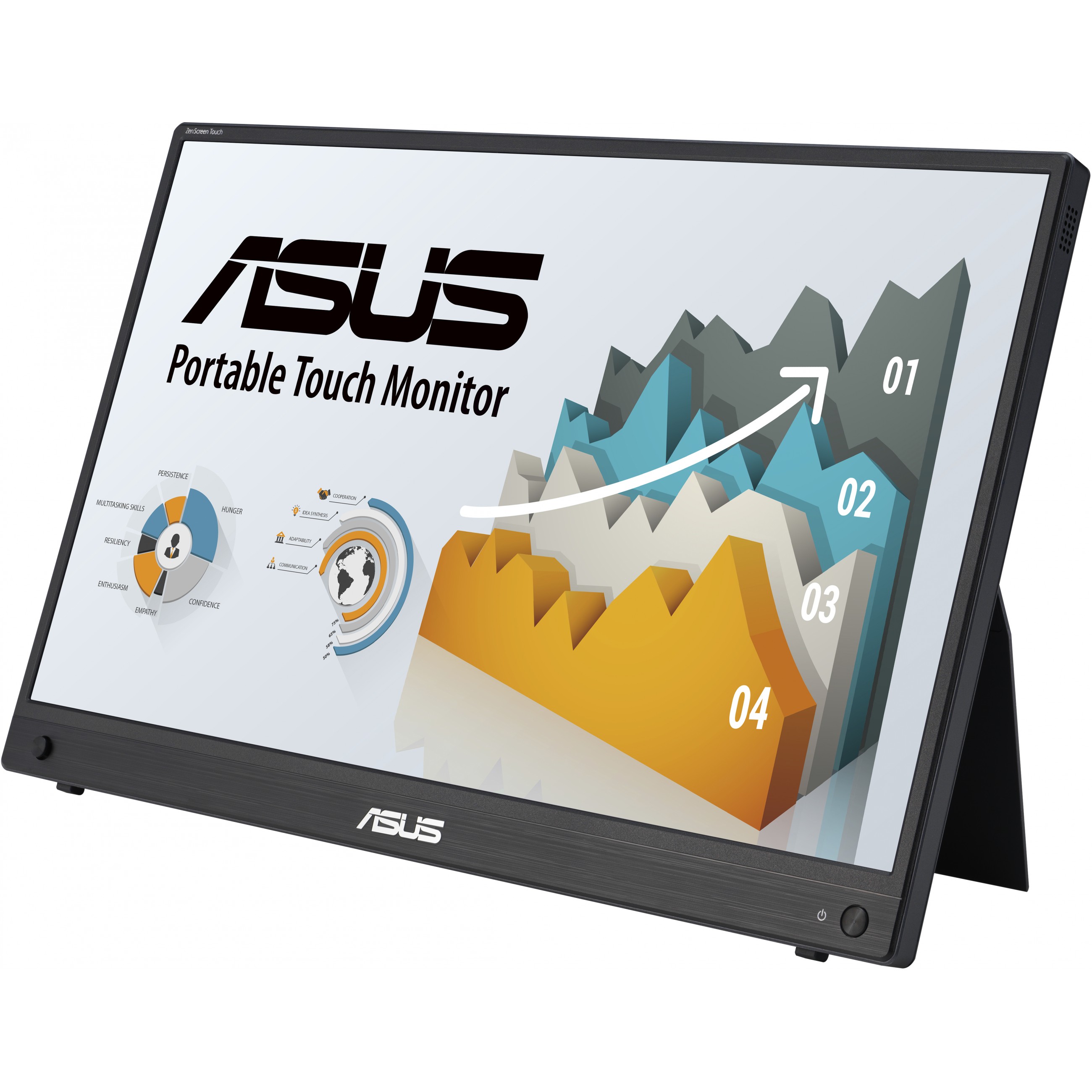 ASUS ZenScreen MB16AHT Computerbildschirm 39,6 cm (15.6) 1920 x 1080 Pixel Full HD Touchscreen Schwarz