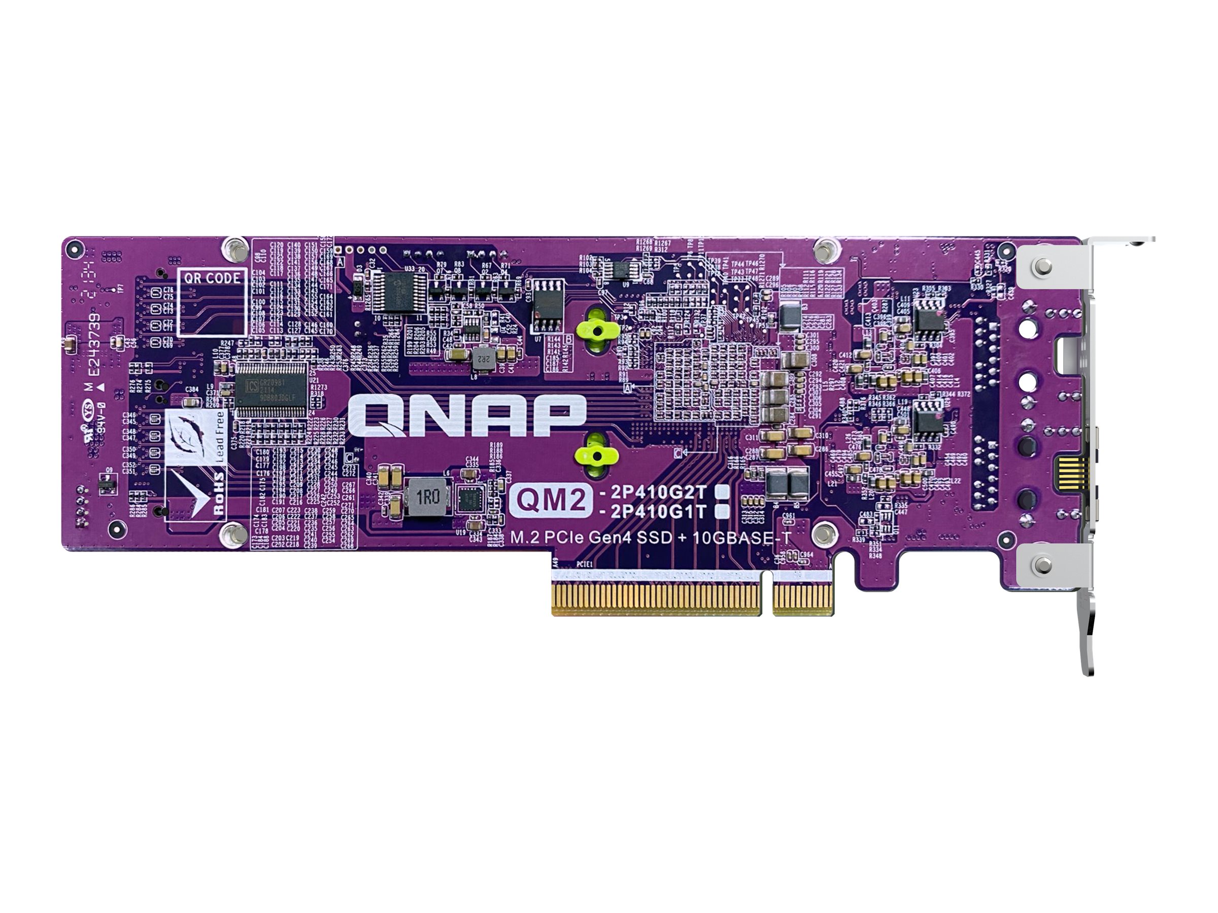 QNAP Card QM2 Schnittstellenkarte/Adapter Eingebaut PCIe, RJ-45