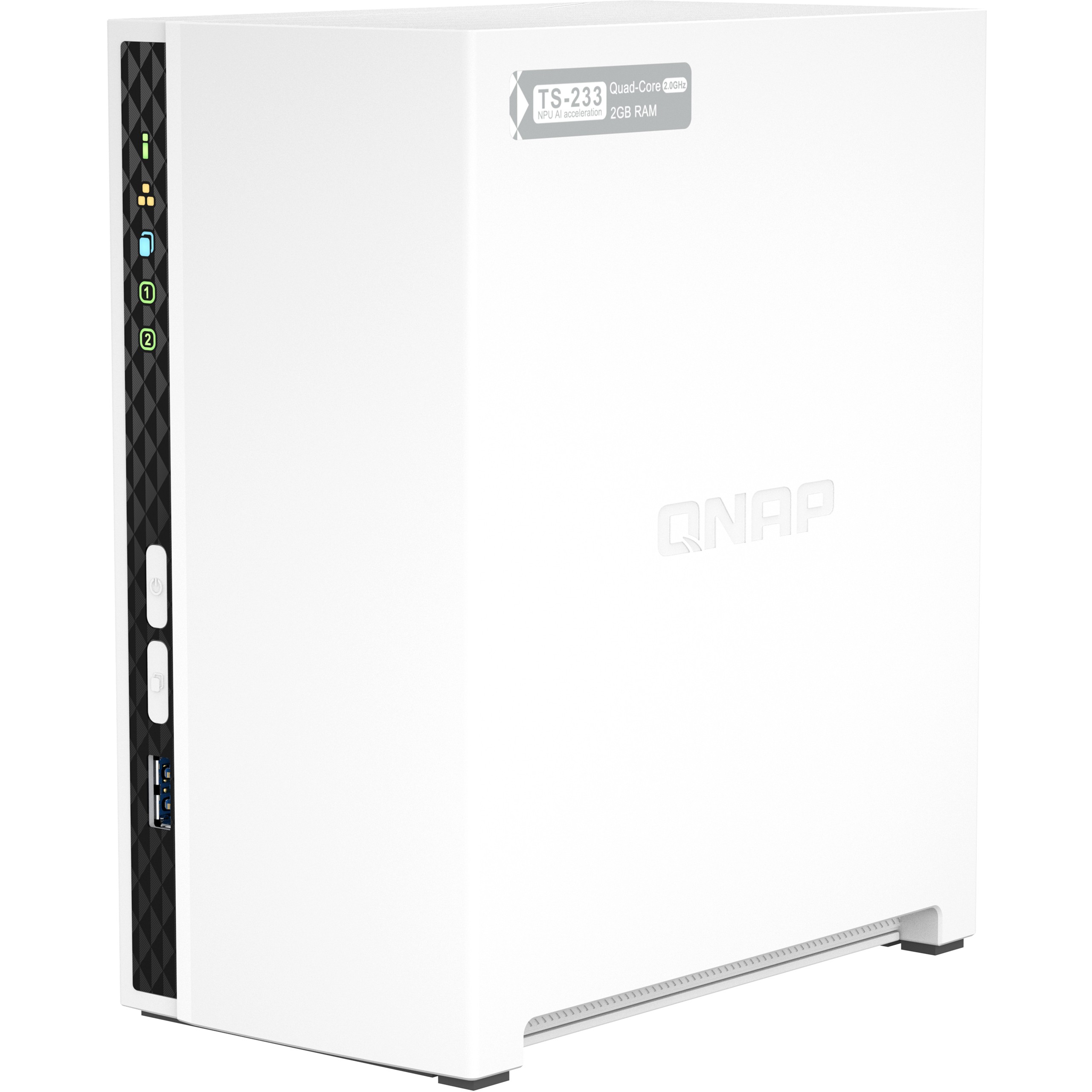 2-Bay QNAP TS-233 - 2G 2.0GHz Quad Core