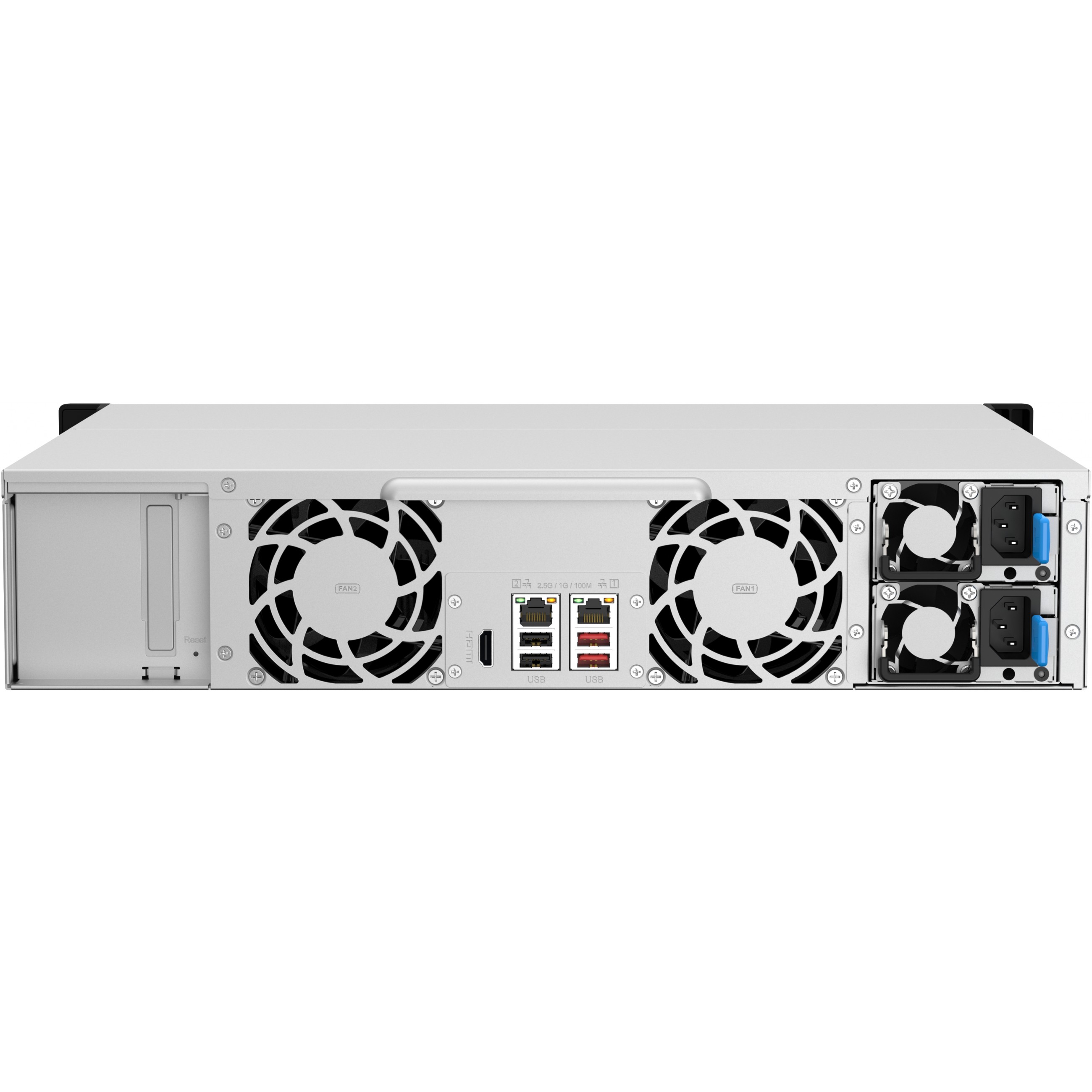 QNAP TS-1264U-RP NAS Rack (2U) 8 GB DDR4 QNAP QTS Aluminium, Schwarz