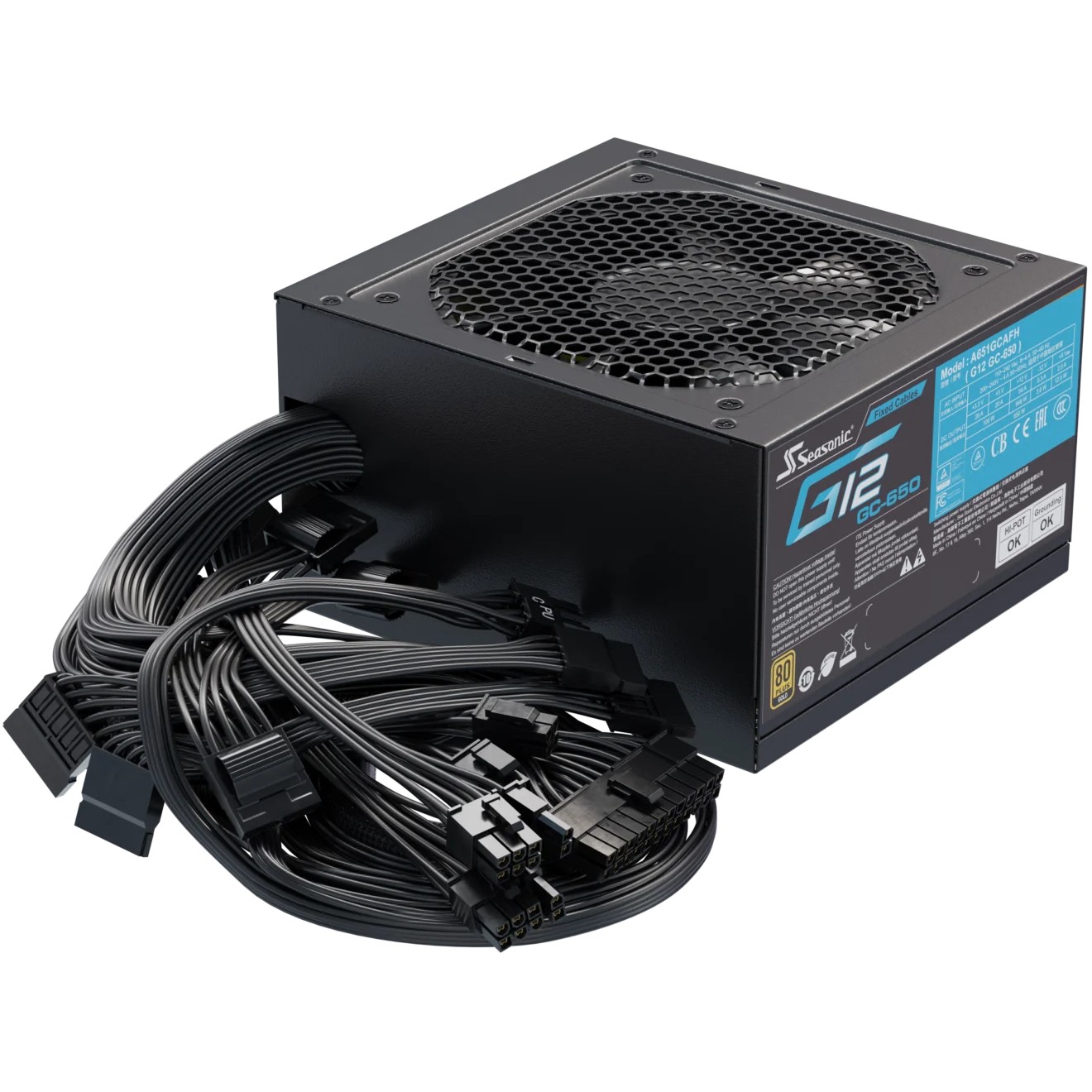 Seasonic Netzteil 650W G12 GC-650 80+Gold power supply unit