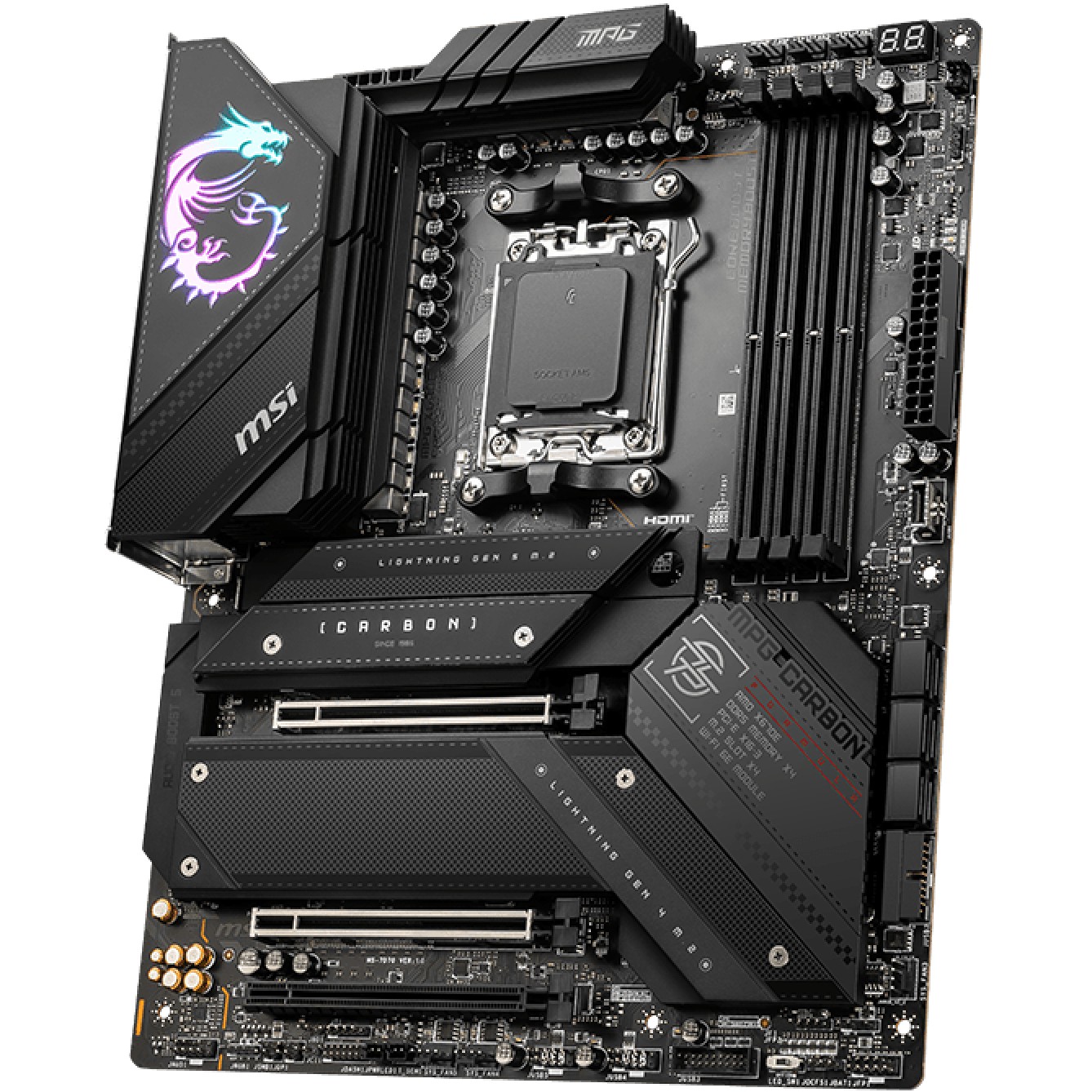 MSI MPG X670E CARBON WIFI Motherboard AMD X670 Sockel AM5 ATX
