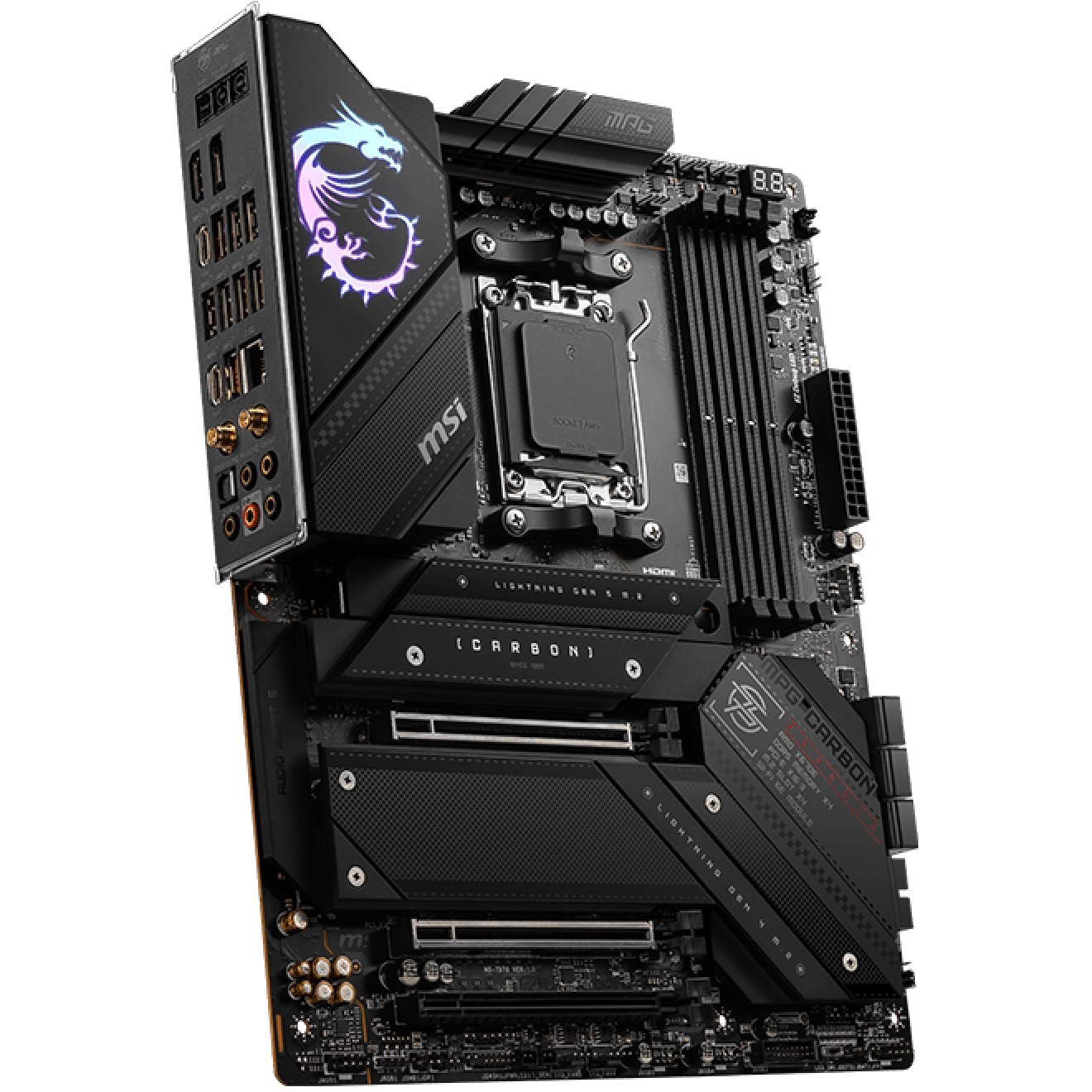 MSI MPG X670E CARBON WIFI Motherboard AMD X670 Sockel AM5 ATX