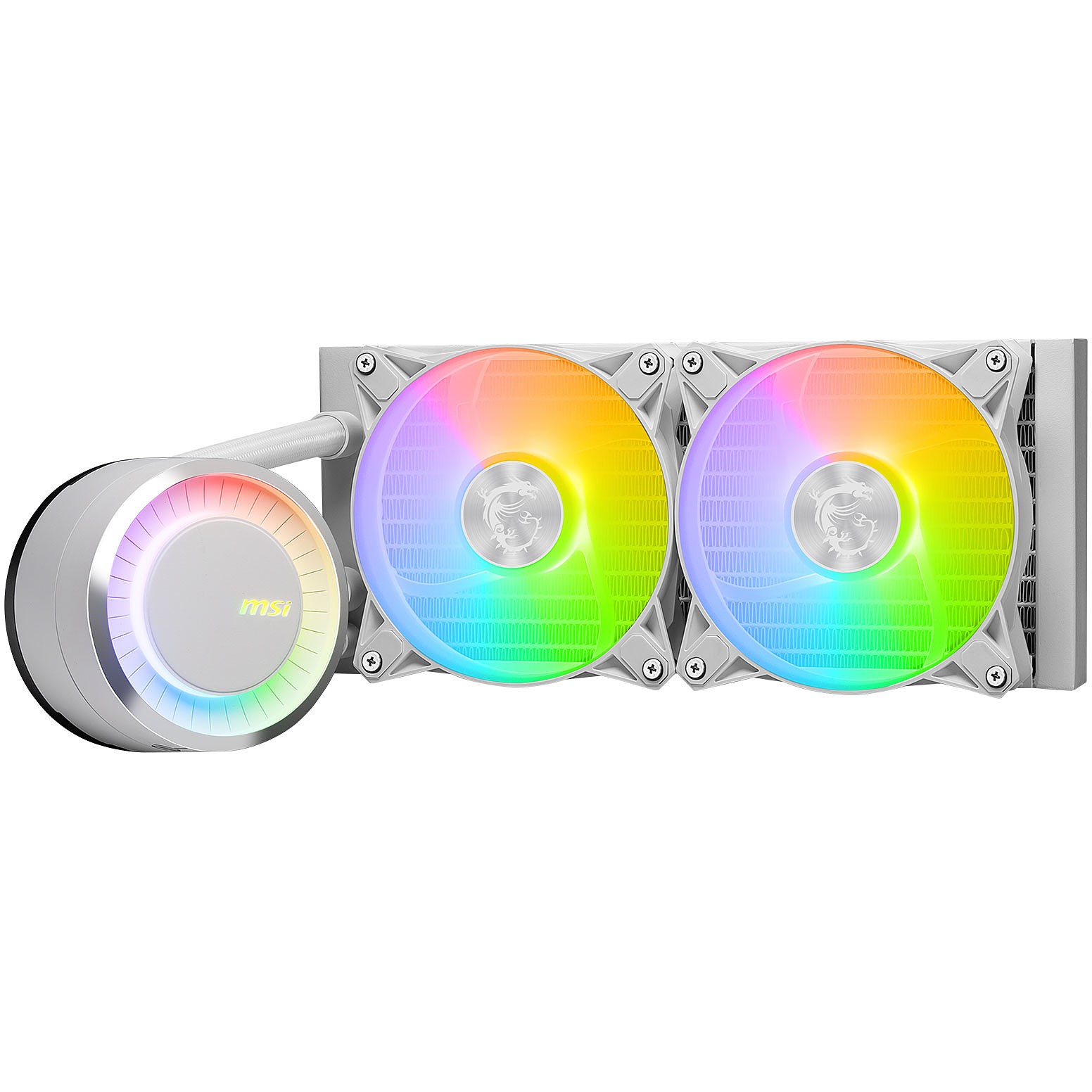 MSI MAG CORELIQUID E240 WHITE Computerkühlsystem Hauptplatine, Prozessor Flüssigkeitskühlung 12 cm Weiß