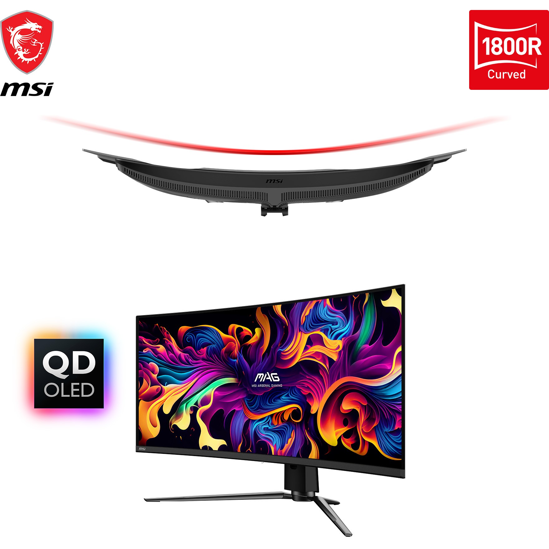 MSI MAG 341CQPDE QD-OLED computer monitor