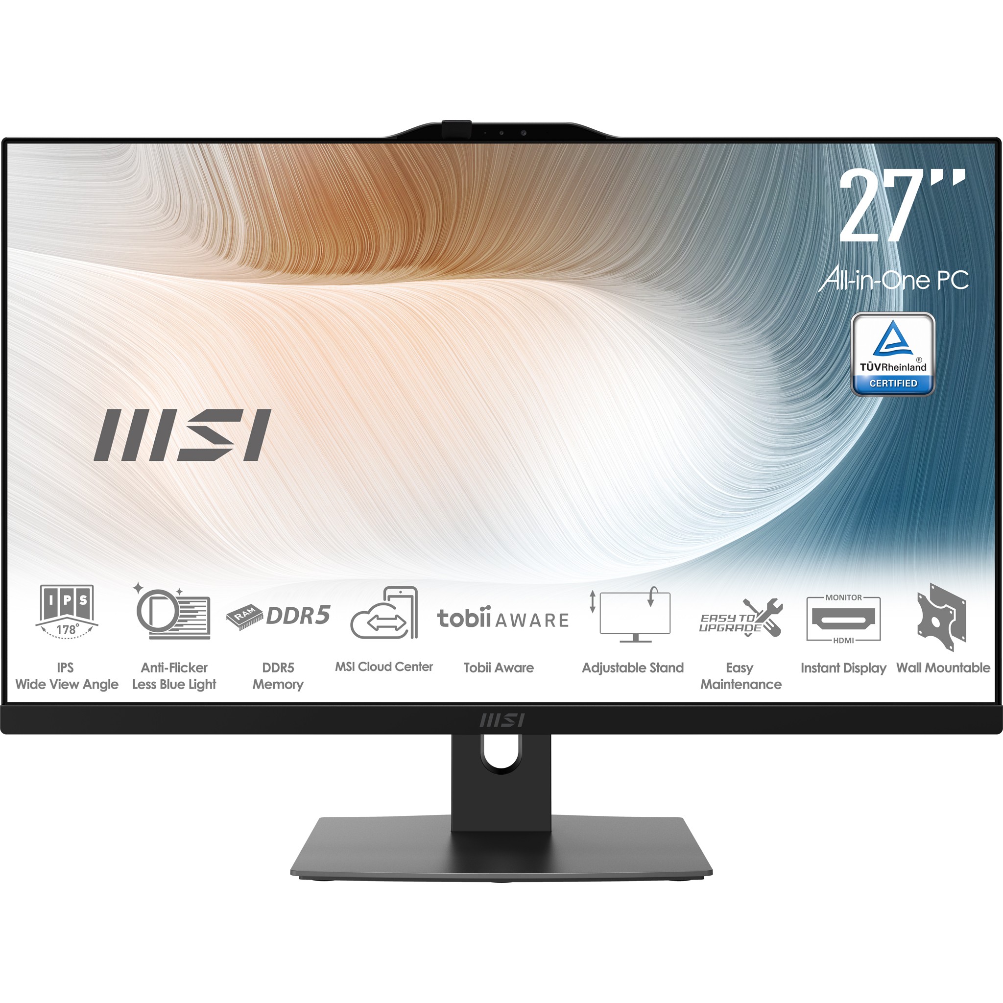 MSI Modern AM272P 1M-836DE 27 i5-120U 8GB 512GB black W11P