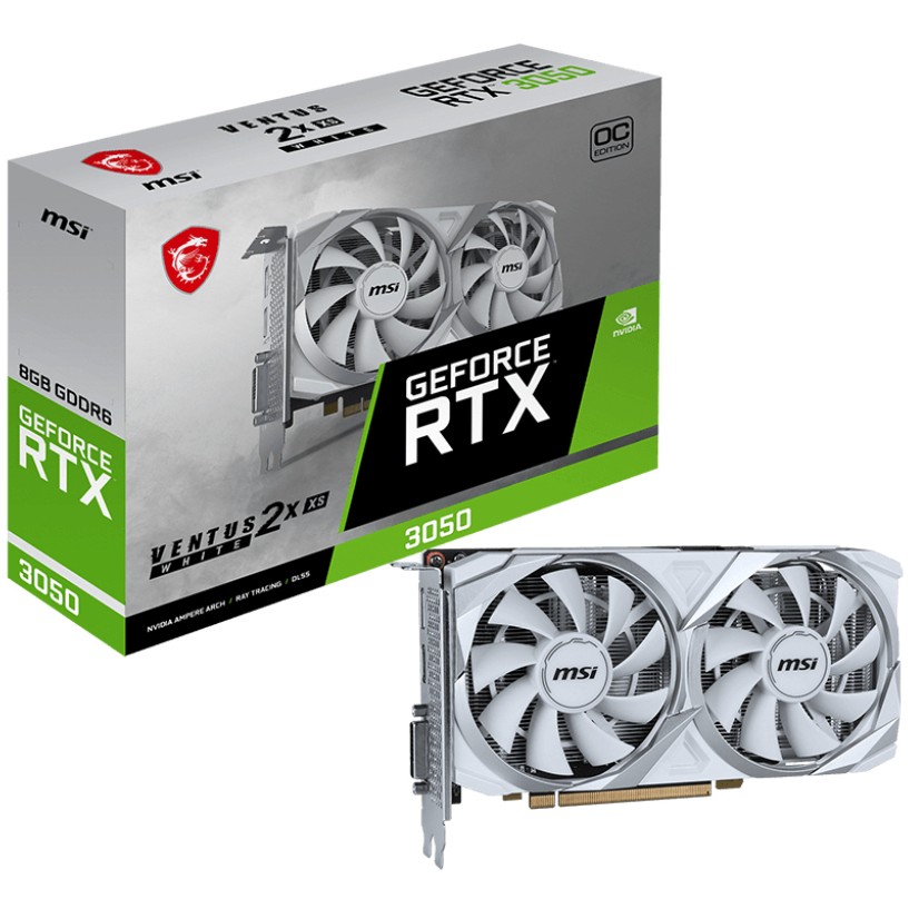 MSI VENTUS RTX 3050 2X XS WHITE 8G OC