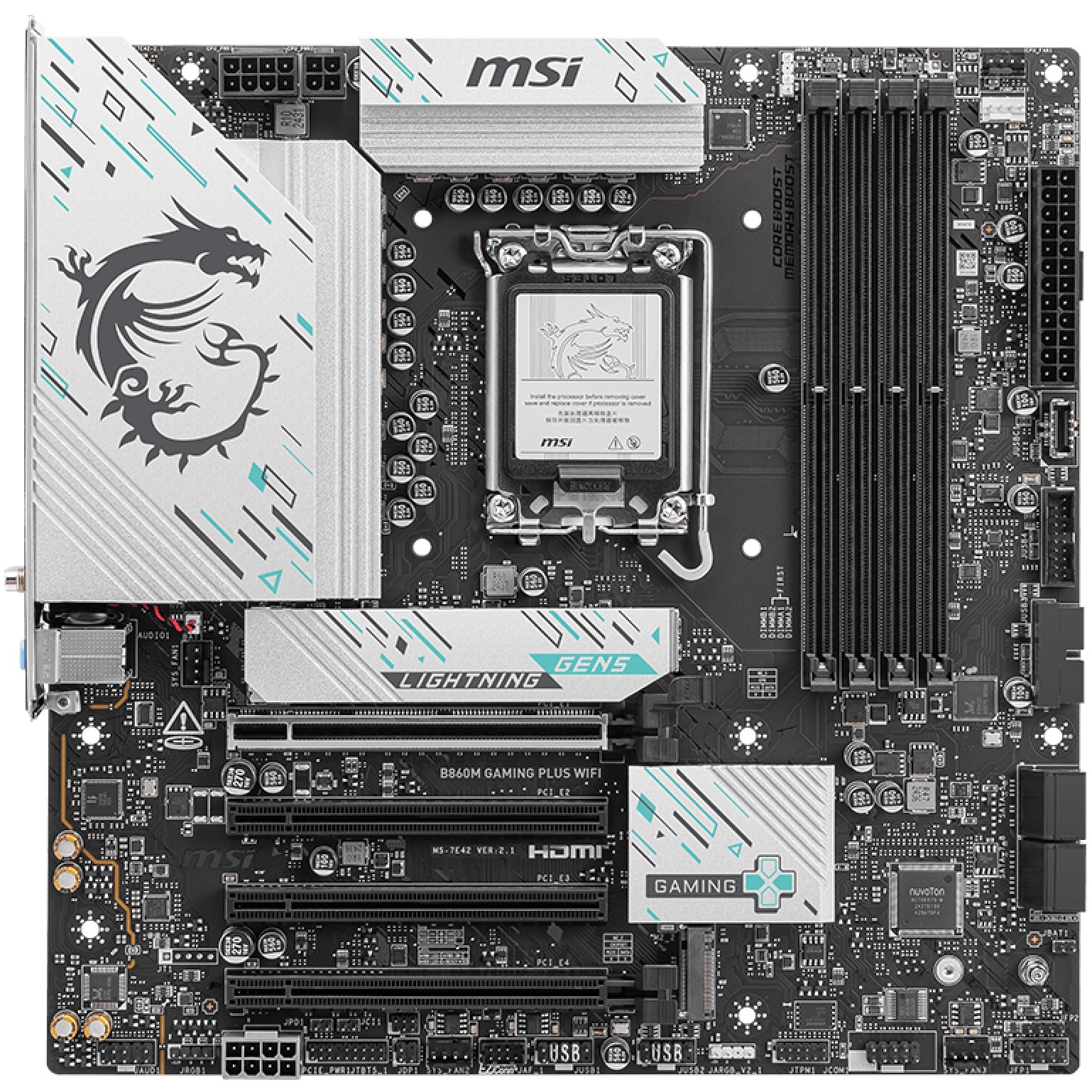 MSI B860M GAMING PLUS WIFI LGA1851 MB