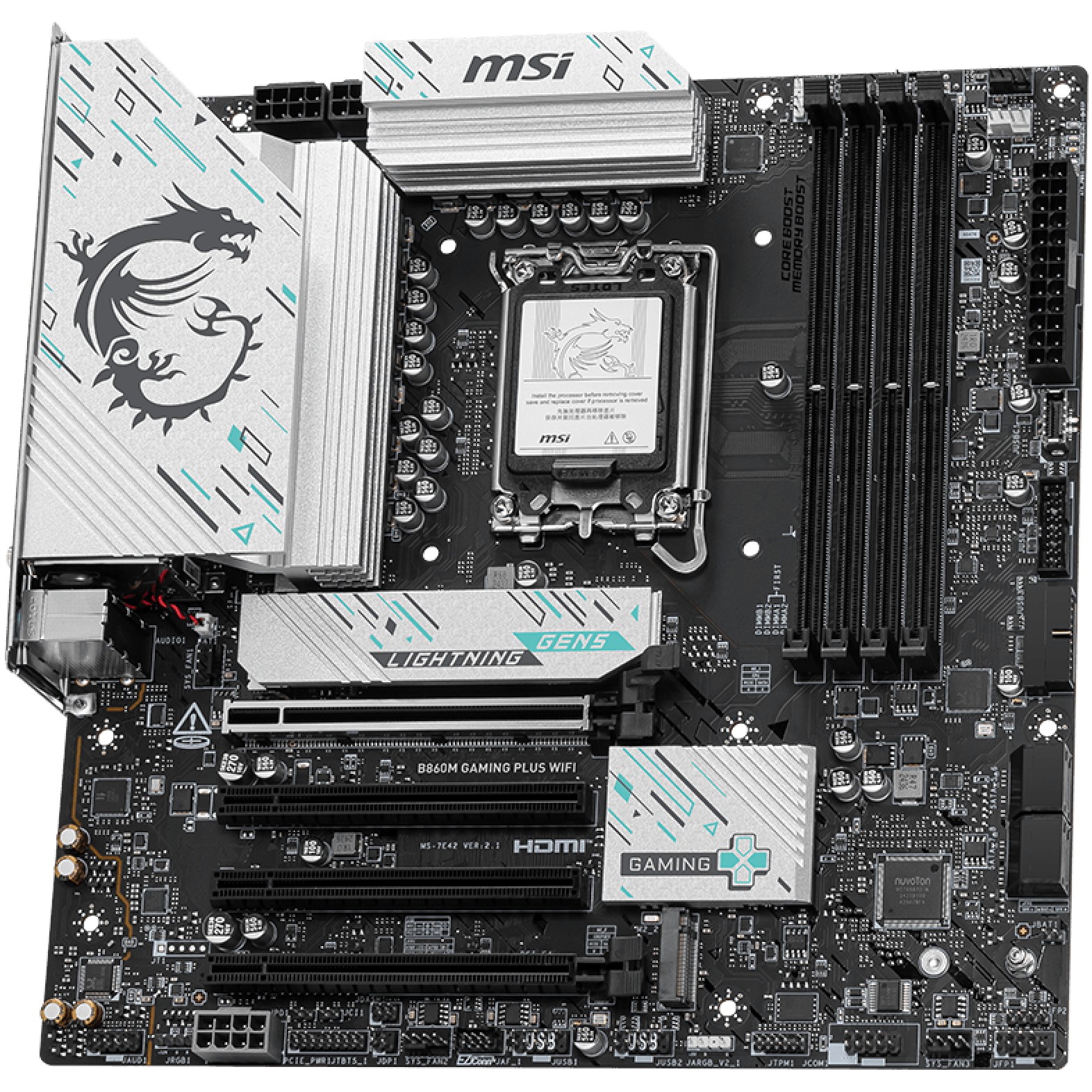MSI B860M GAMING PLUS WIFI LGA1851 MB
