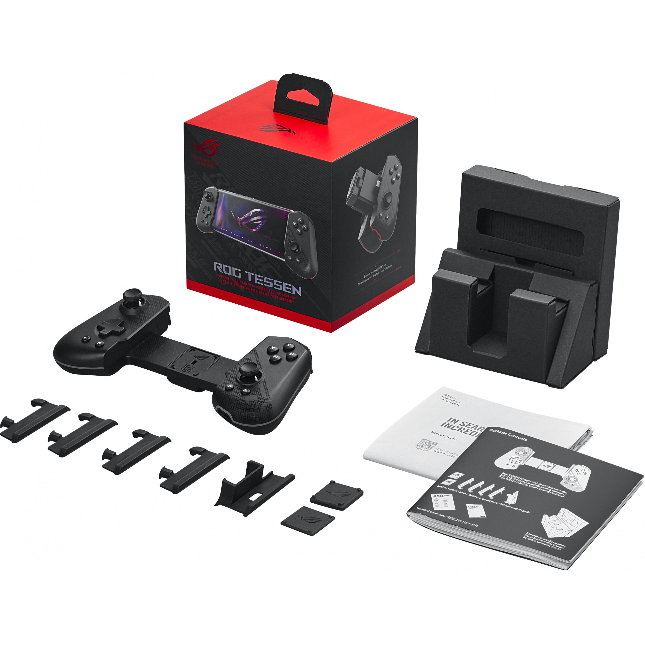 ASUS ROG Tessen Schwarz, Grau USB 3.2 Gen 1 (3.1 Gen 1) Gamepad Android