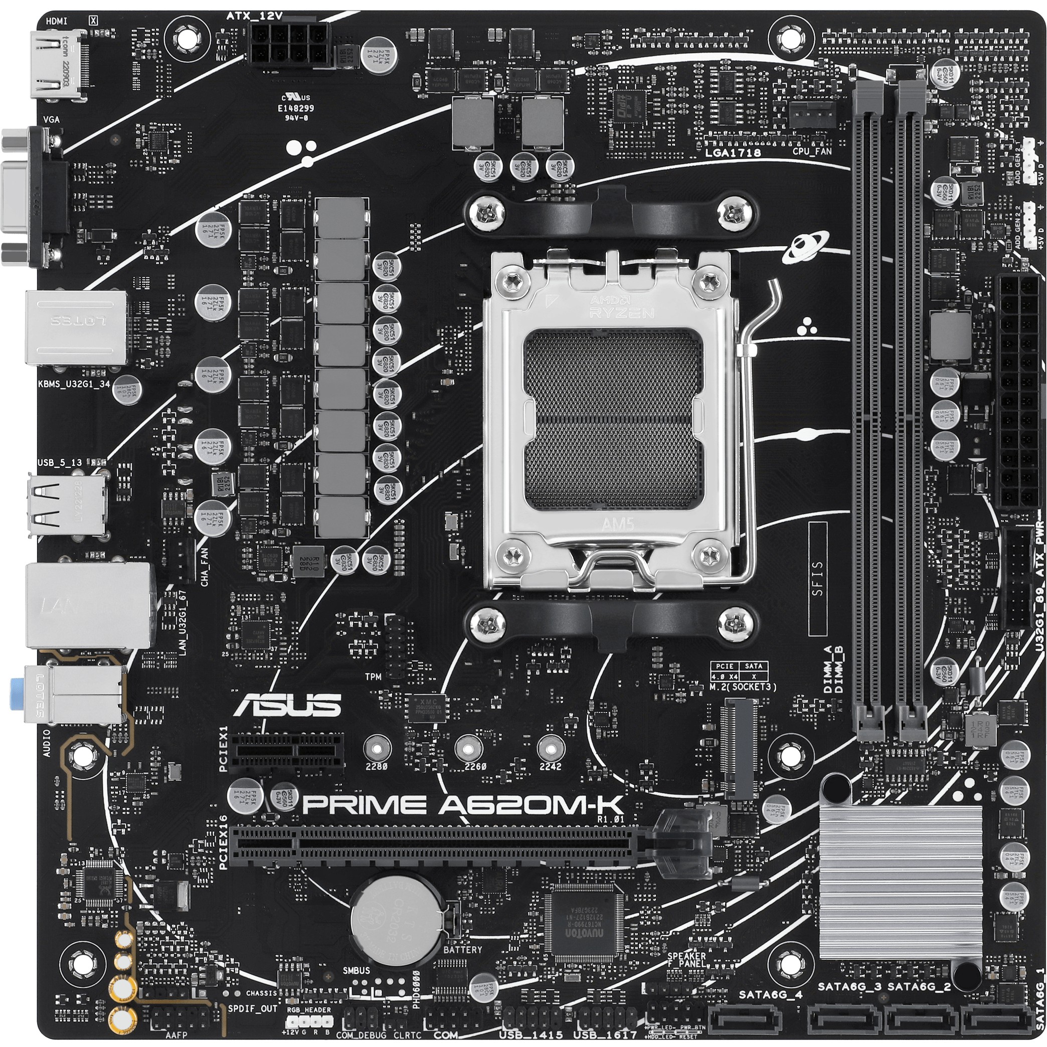 ASUS PRIME A620M-K AMD A620 Sockel AM5 micro ATX