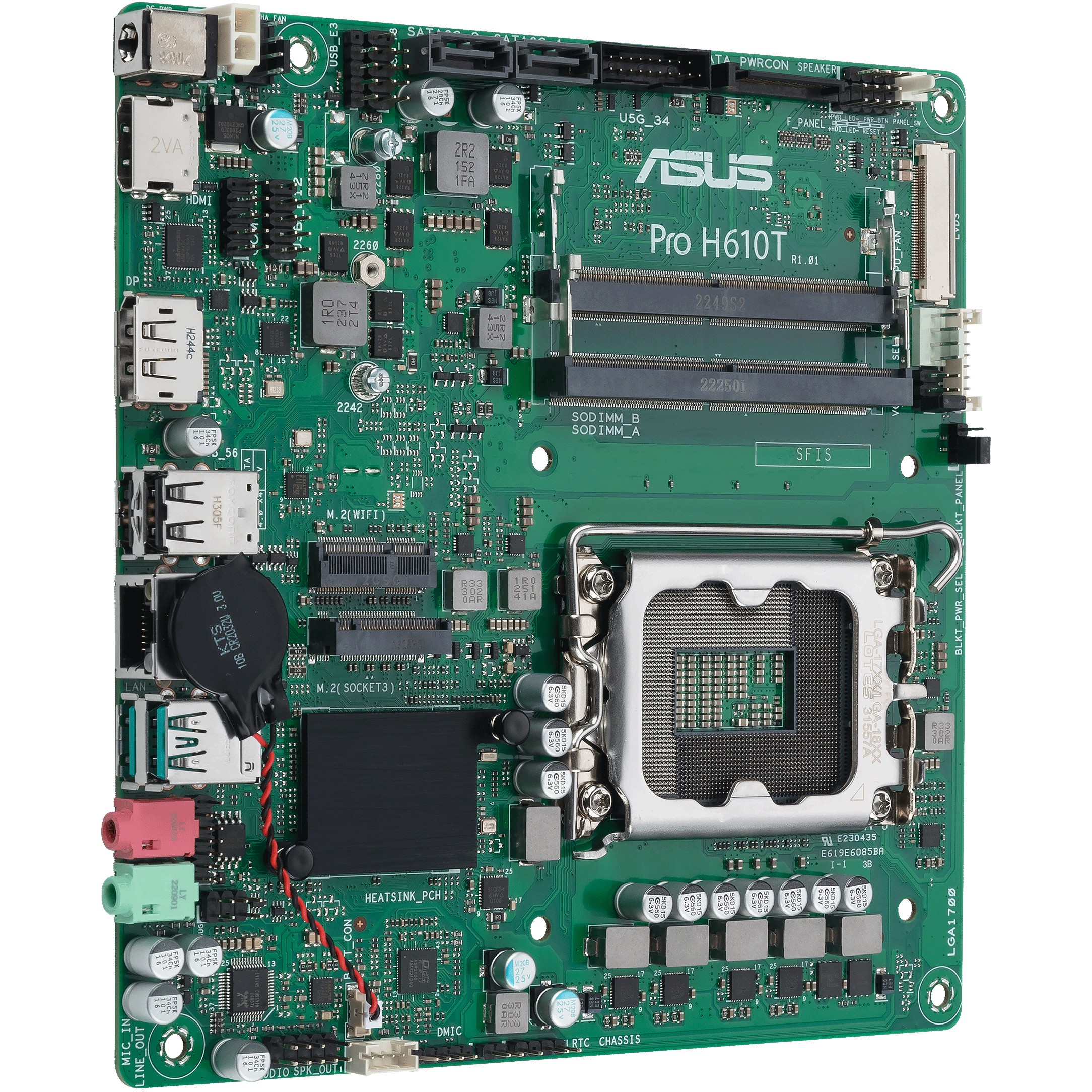 ASUS PRO H610T-CSM Intel H610 LGA 1700 mini ITX