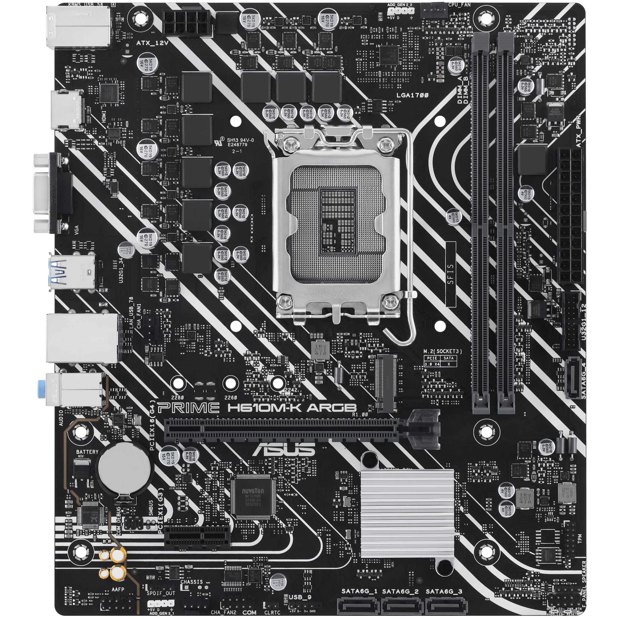 ASUS PRIME H610M-K ARGB LGA 1700 2DDR5