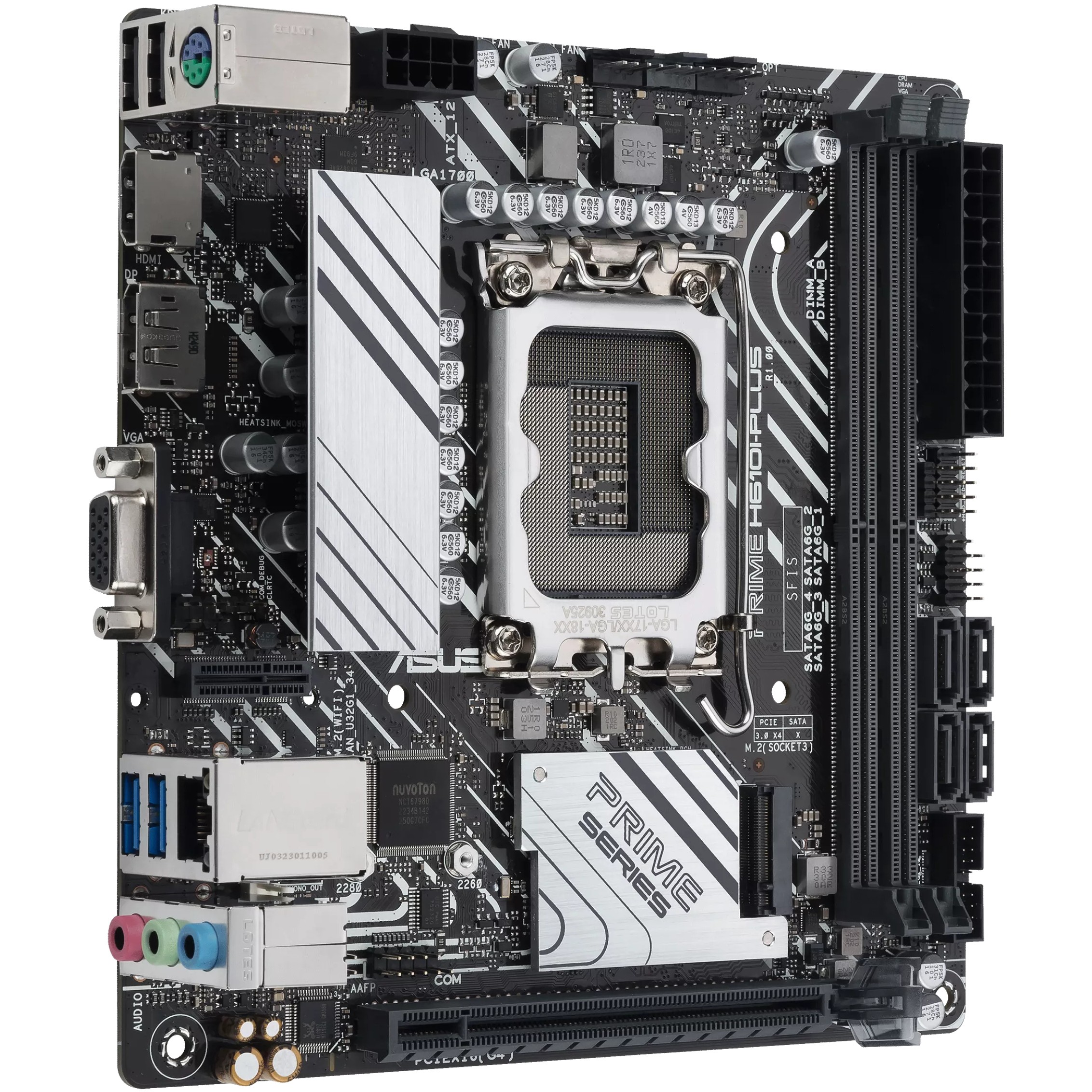 ASUS PRIME H610I-PLUS-CSM Intel H610 LGA 1700 mini ITX
