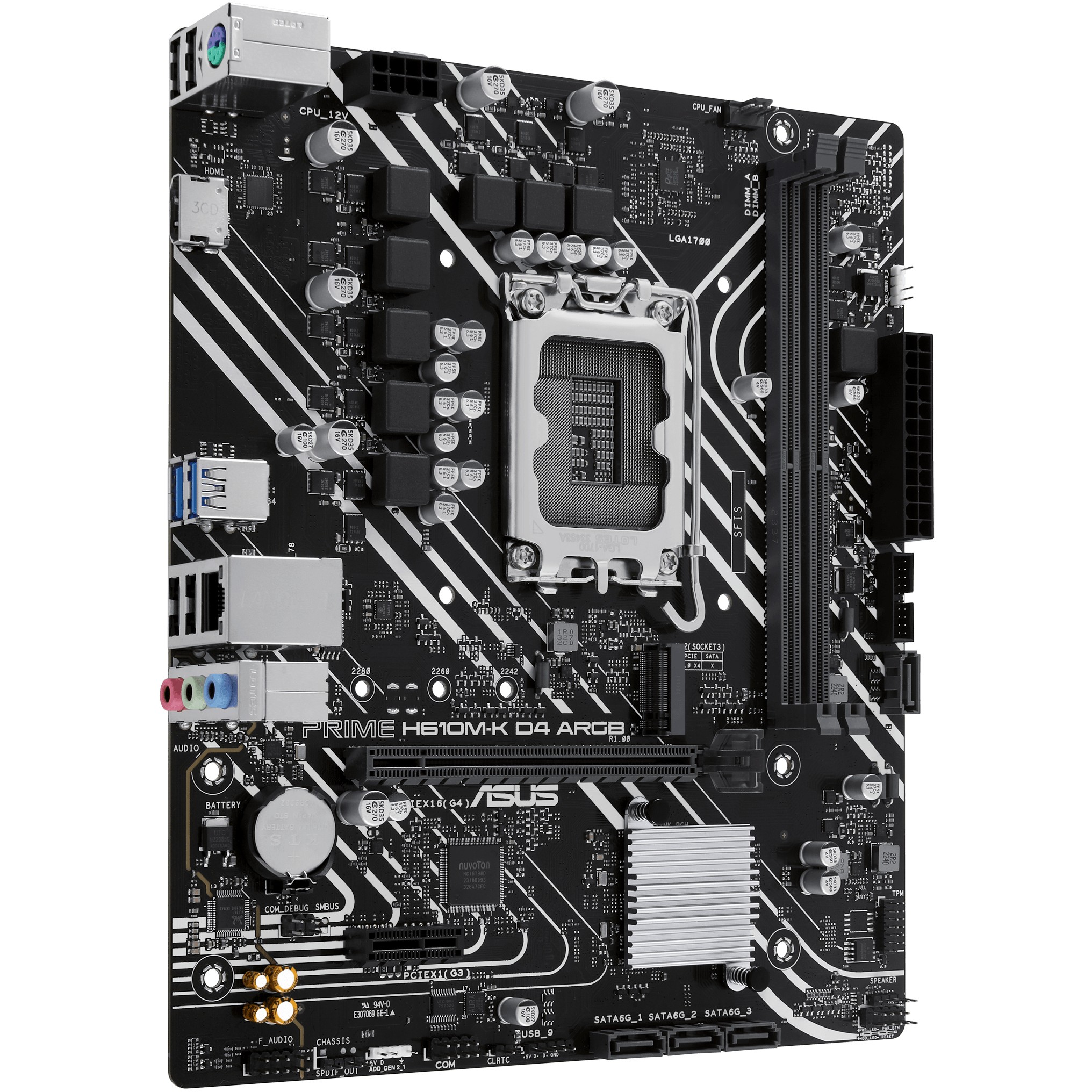 ASUS PRIME H610M-K D4 ARGB Intel H610 LGA 1700 micro ATX