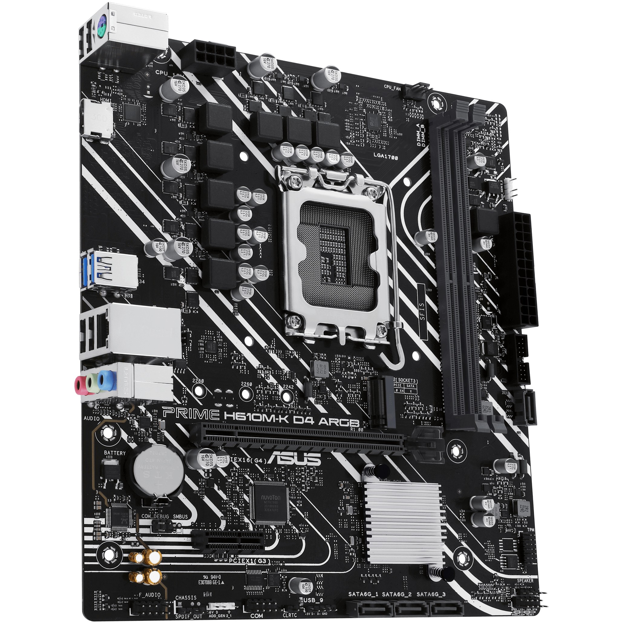 ASUS PRIME H610M-K D4 ARGB Intel H610 LGA 1700 micro ATX