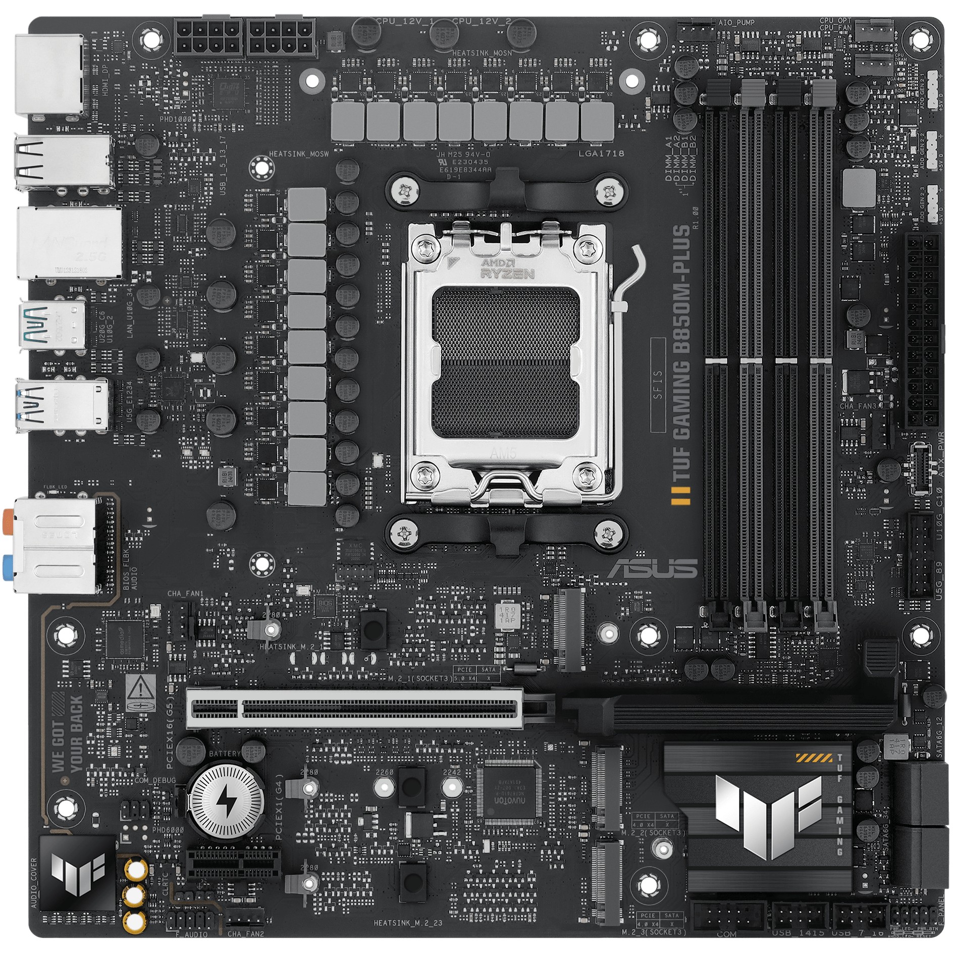 MB ASUS TUF GAMING B850M-PLUS            (AMD,AM5,DDR5,mATX)