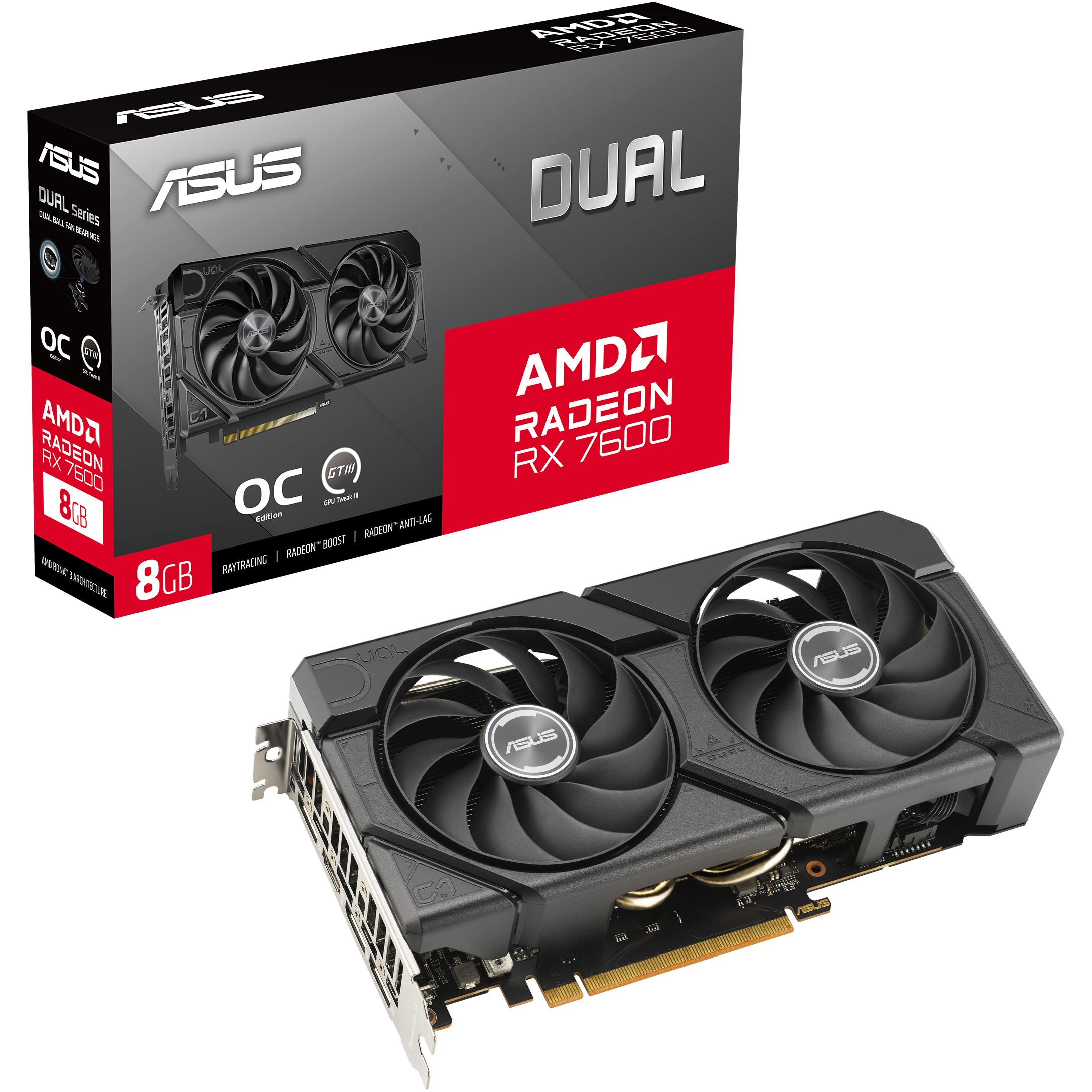 ASUS Dual Radeon RX 7600 EVO OC Edition
