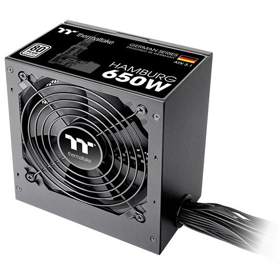 Netzteil Thermaltake Hamburg 650W ATX3.1 80+ Black retail