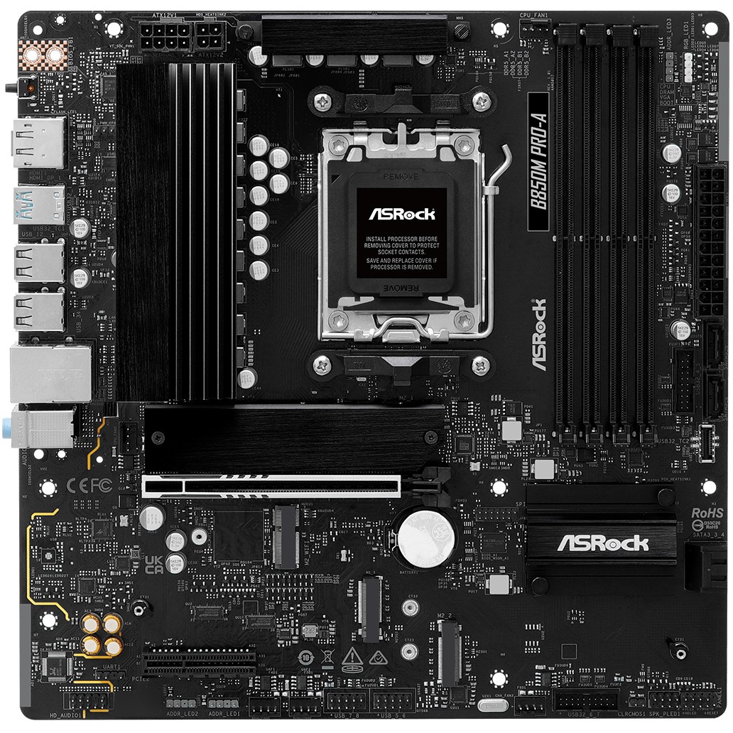 ASRock B850M Pro-A               AM5 mATX HDMI/DP       DDR5