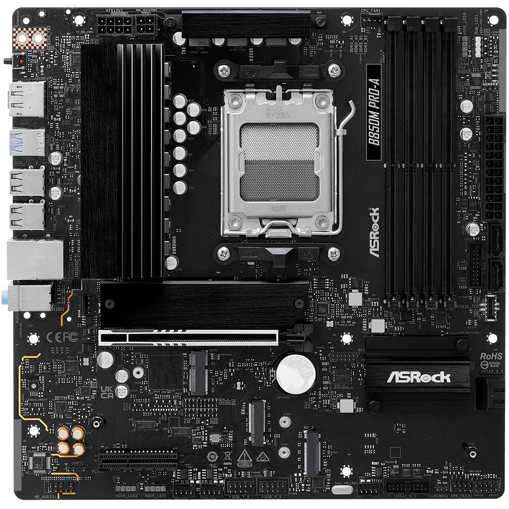 ASRock B850M Pro-A               AM5 mATX HDMI/DP       DDR5