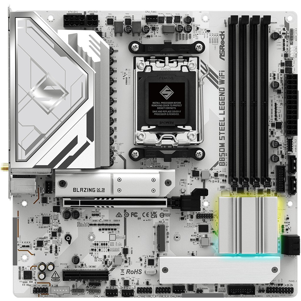 ASRock B850M Steel Legend WiFi   AM5 mATX HDMI/DP       DDR5