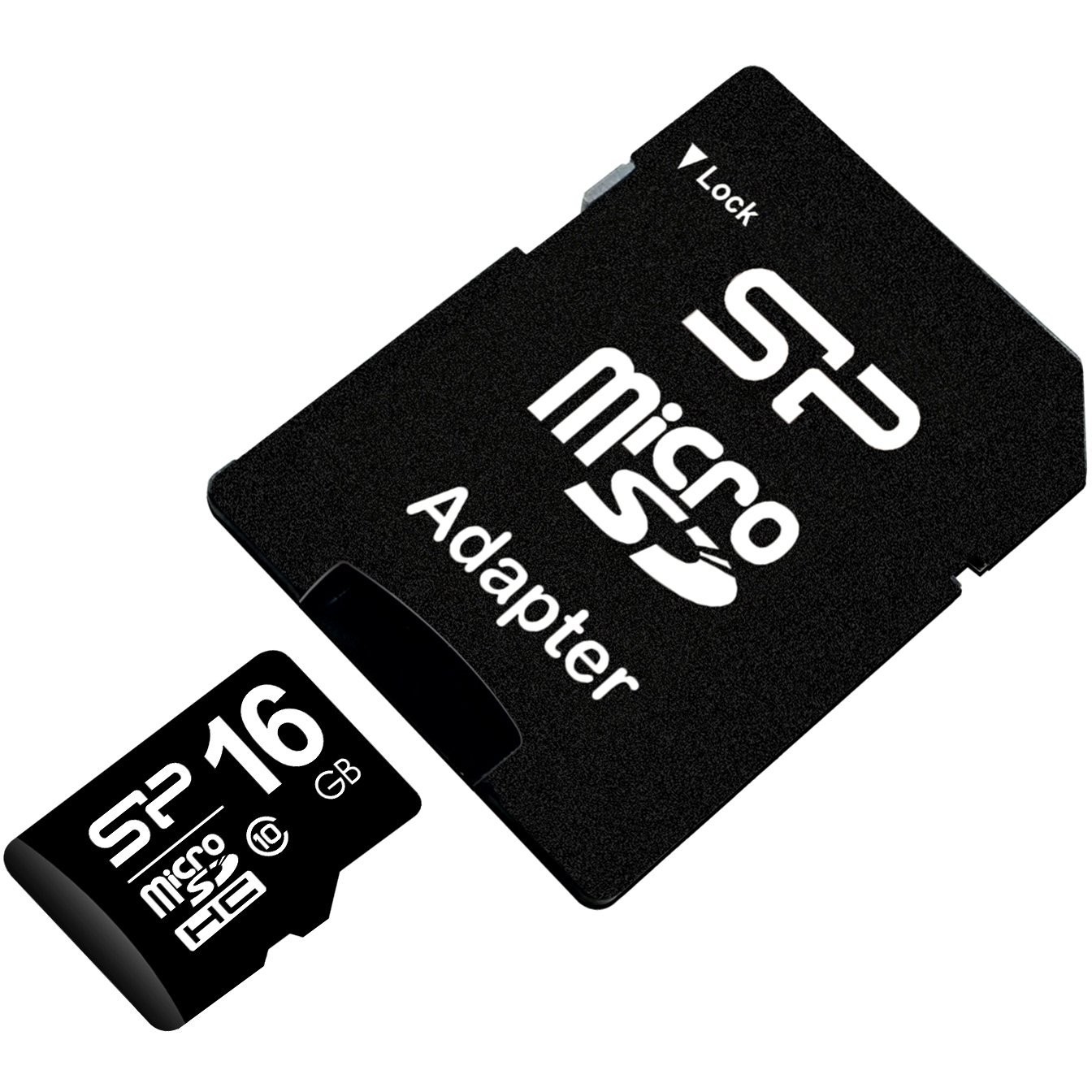 Silicon Power MicroSD Card 16GB SDHC CL.10 inkl. Adapter