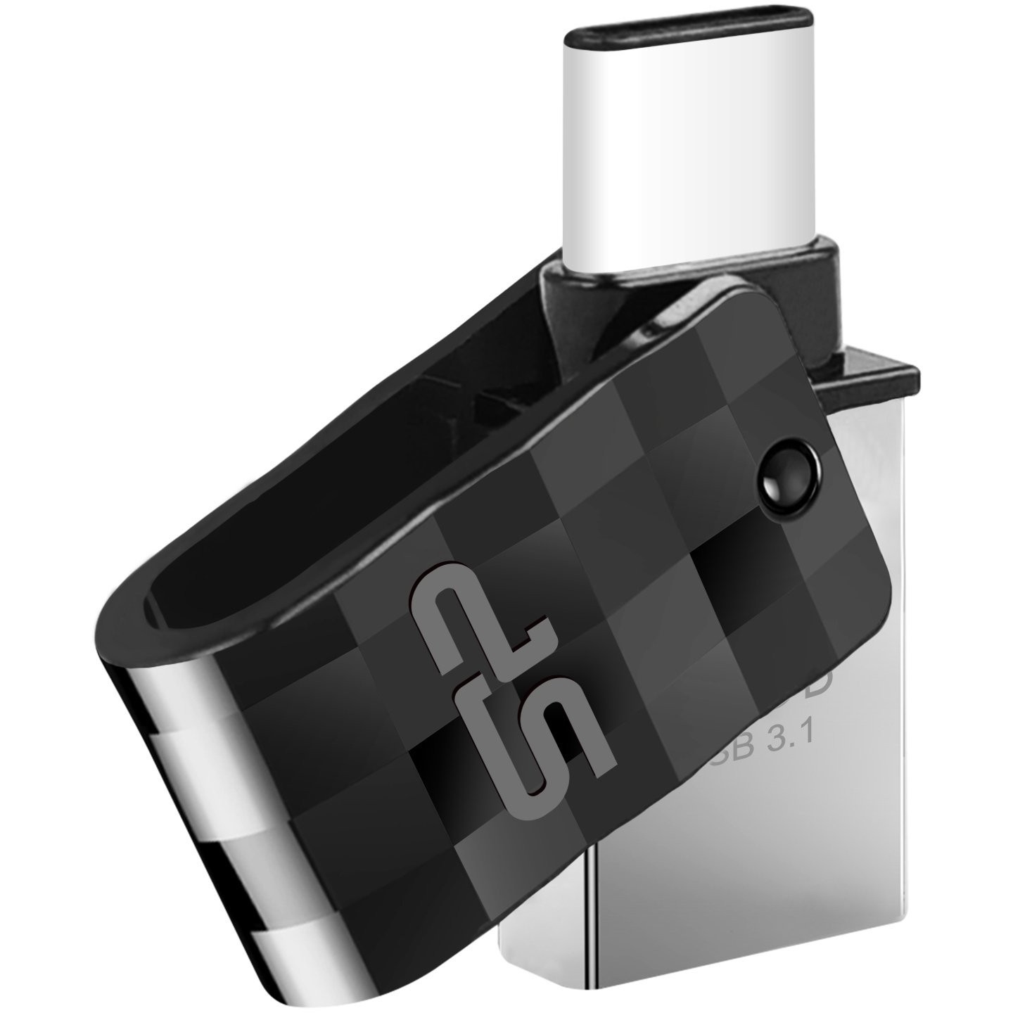 Silicon Power USB-Stick 64GB USB3.2 + Typ C C31 Black