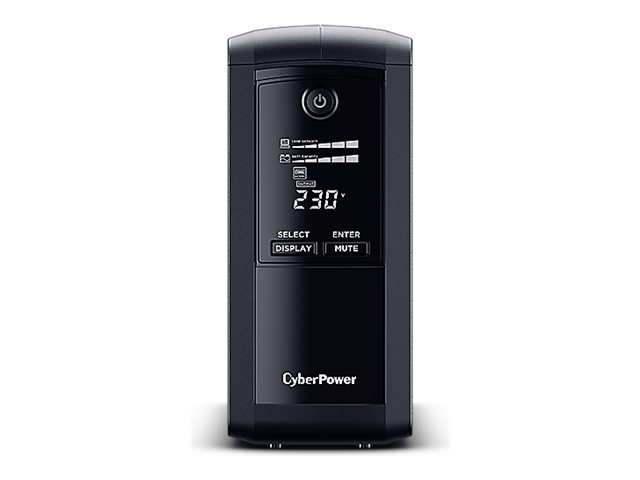 CyberPower VP700EILCD Line-Interactive USV 700VA/390W USB (HID), AVR, LCD, RJ45 Lan Protection, Ausgang (6) IEC