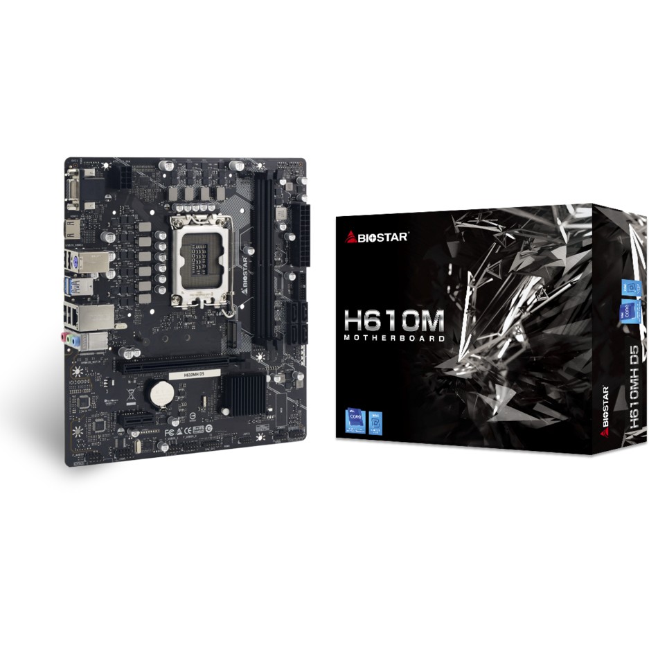 Biostar H610MH D5                    (H610,S1700,mATX,DDR5)